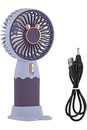 pazariz Mini Taşınabilir Fan Ayrılabilir Telefon Tutucu Özellikli Stand Sevim...