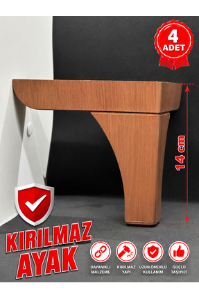 GÜNEŞLER ÜRGÜP 14 CM AYAK - 4 ADET - MOBİLYA BAZA KOLTUK AYAĞI