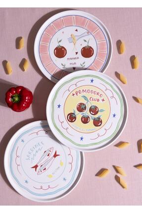 The Mia Italian Summer Servis Tabağı 6lı Set 26 cm