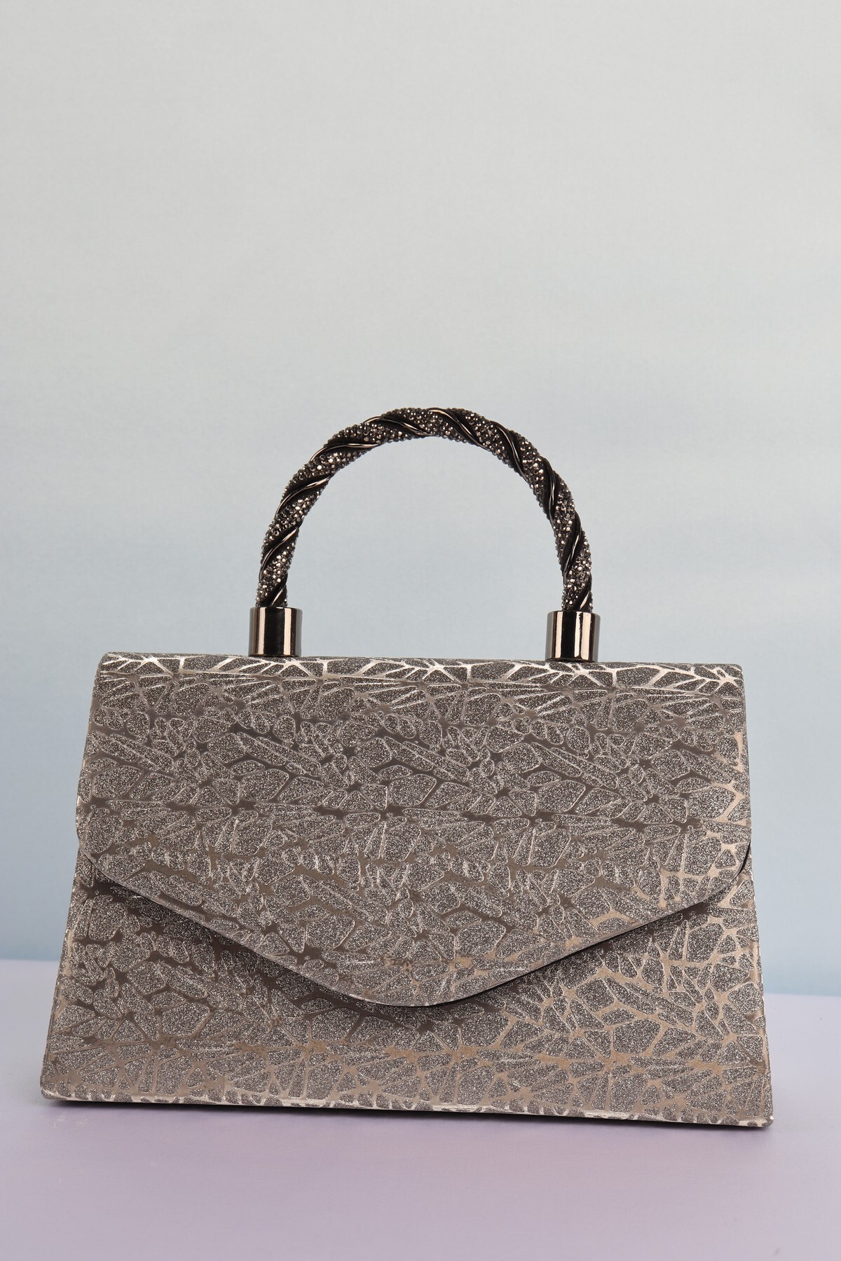weem bag Elysara EB0267 | NEW YAPRAK ŞIK ÖRGÜ SAPLI ÇANTA görsel 2