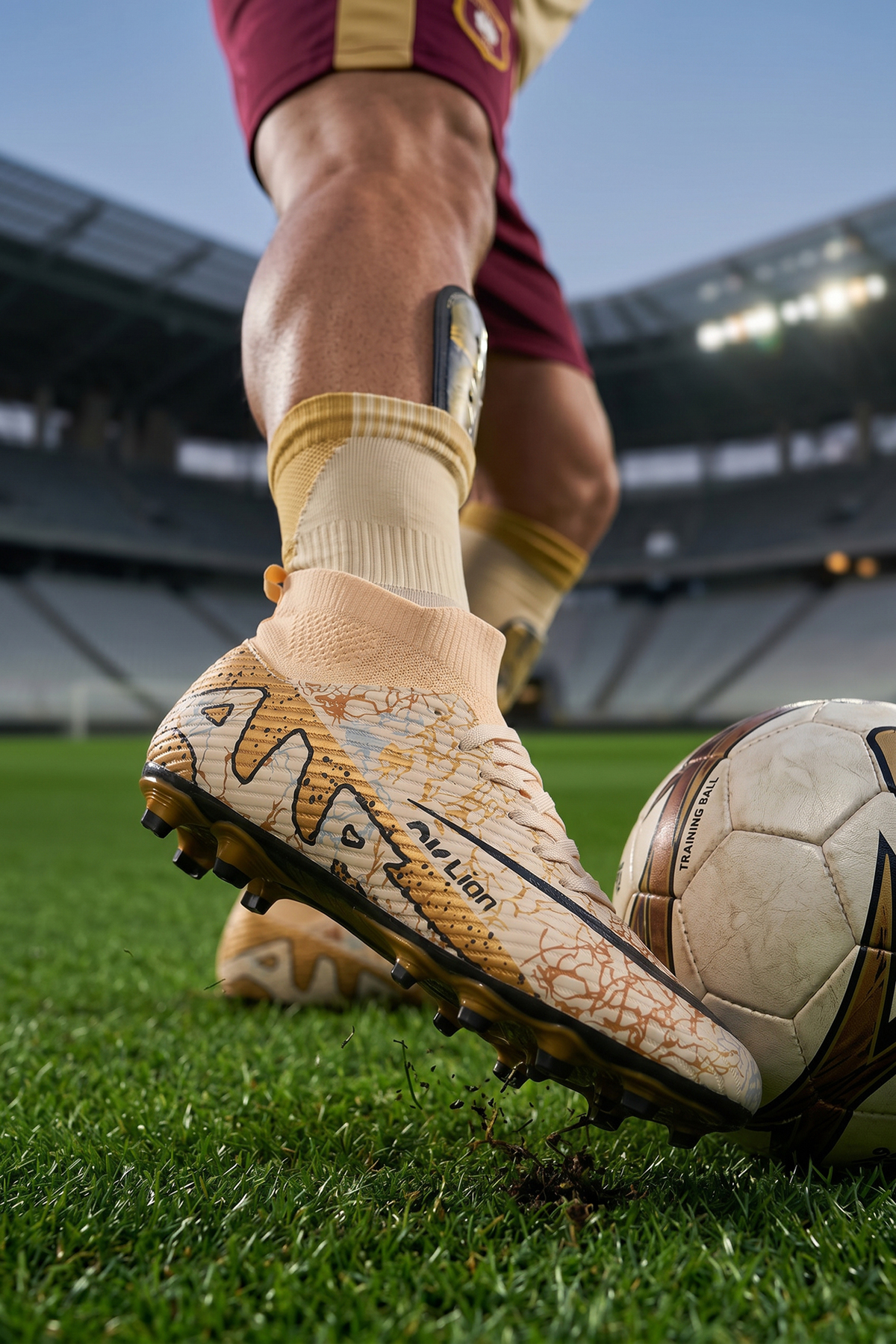 MAJOR LEAGUER ストラップ azurex Lion 501 Yeni Sezon Yüksek Bilek Futbol Kramponu - Fiyatı
