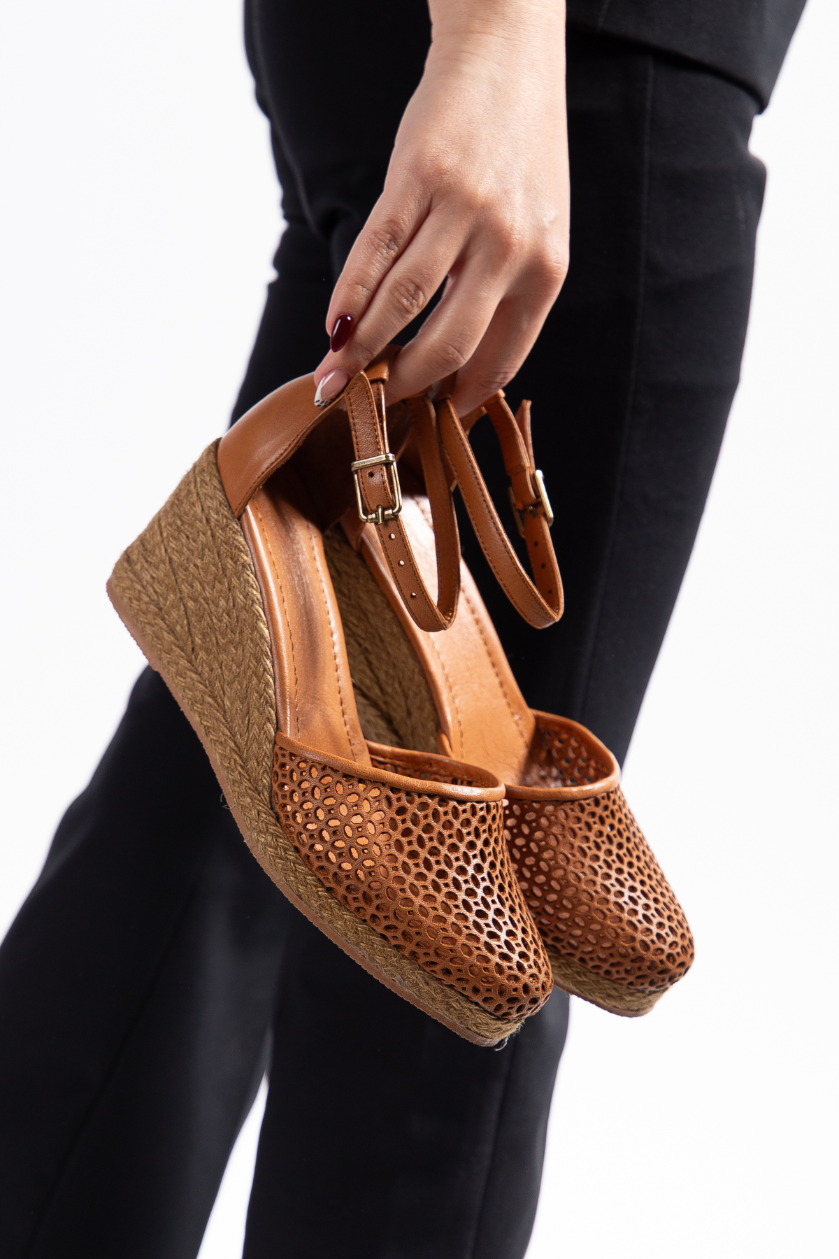 Genuine Leather Espadril Size 33-34- 42-43-44-45 Women's Sandals