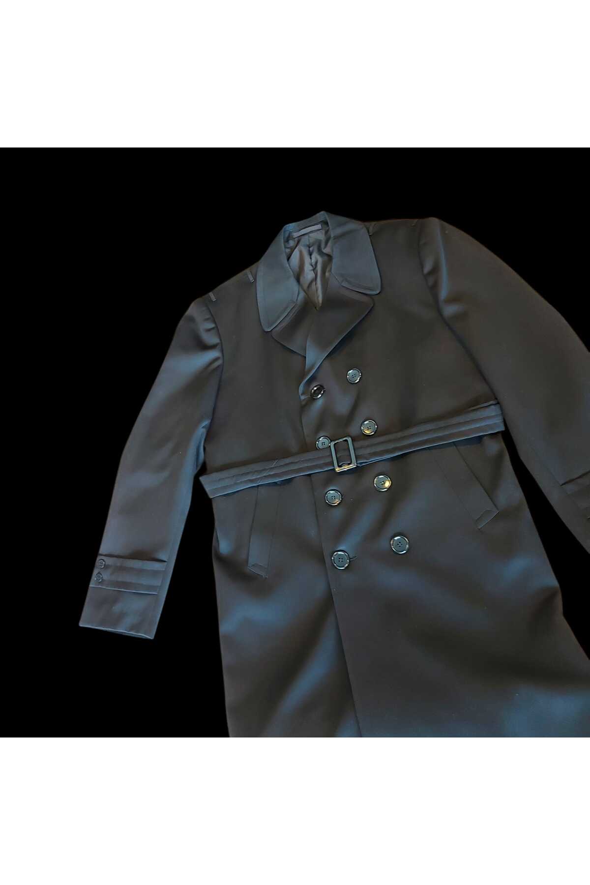 kho military design Siyah Renk Deniz Kuvvetleri Sb. Pardesü Unisex (50-B/M-L Beden) Sıfır Ürün görsel 4