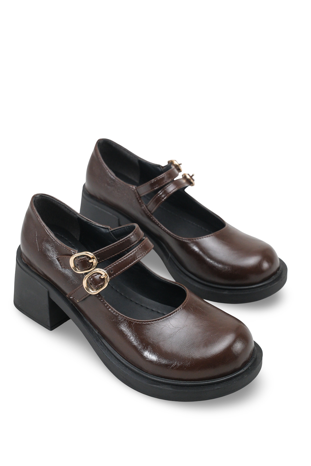 Riccon Merlyrra Kadın Loafer 0012502 Kahverengi Rugan
