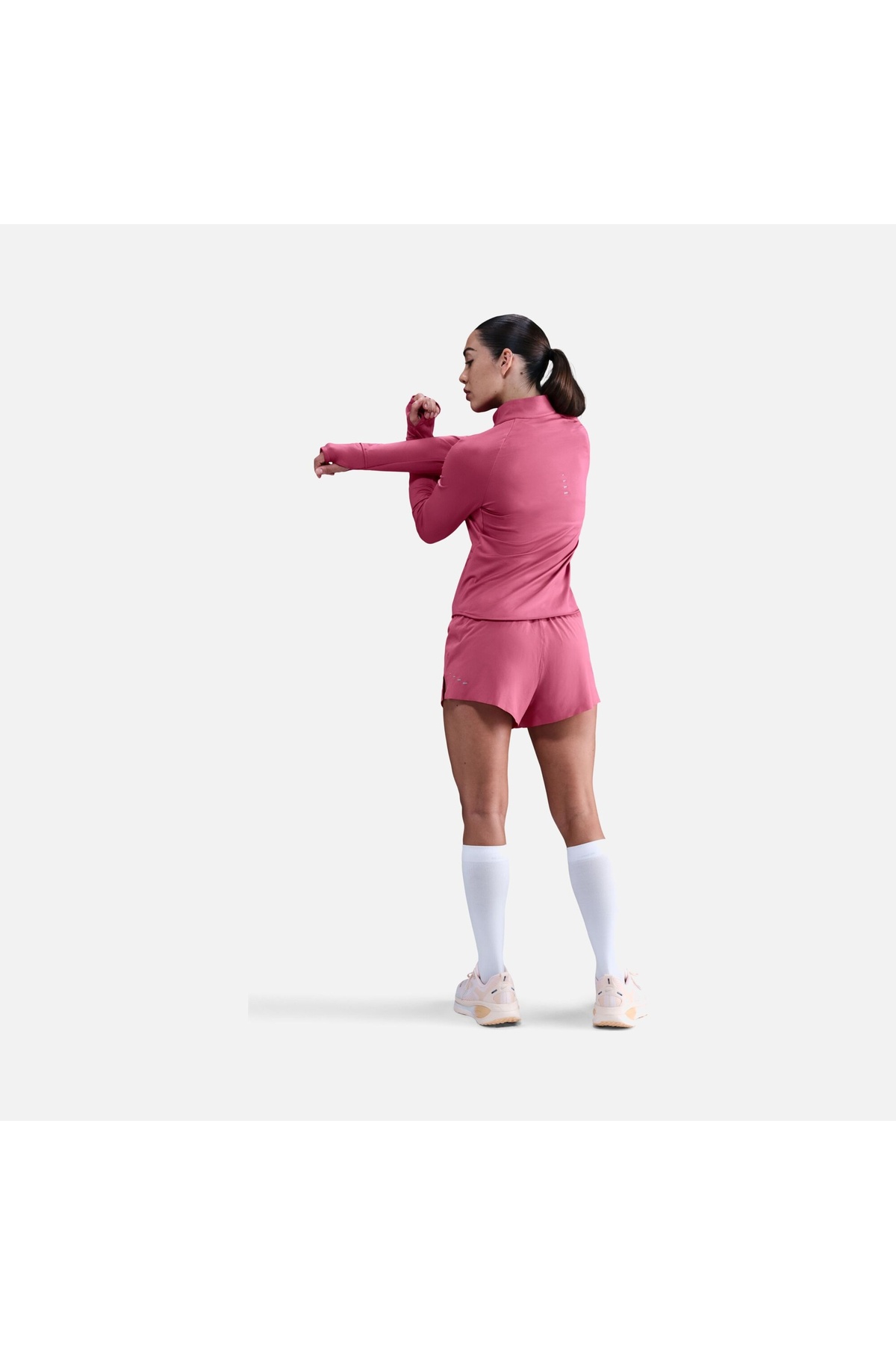 Nike Swift Kadın Pembe Koşu Üstü Dri-FIT UV Fermuarlı Sweatshirt | HQ0499-634 görsel 5
