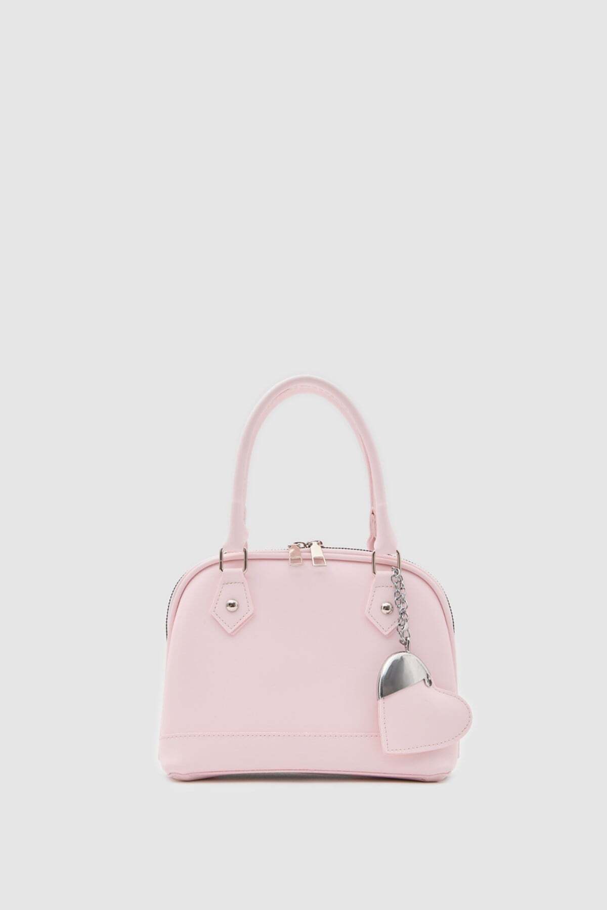 Shule Bags Rio Kalp Charmlı El ve Çapraz Çanta Sakura Pembe