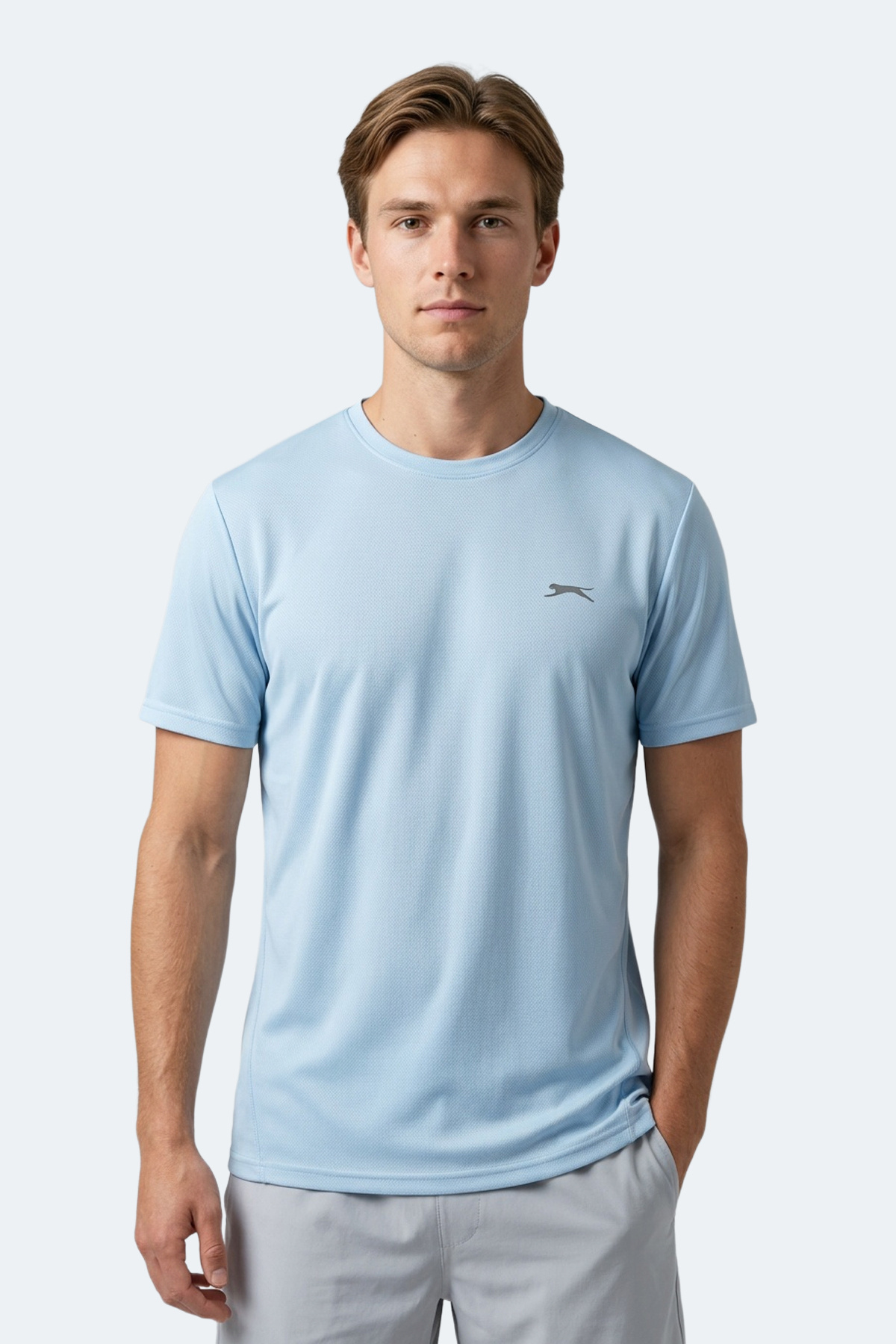Slazenger HAUNTED I Erkek Turkuaz Tişört