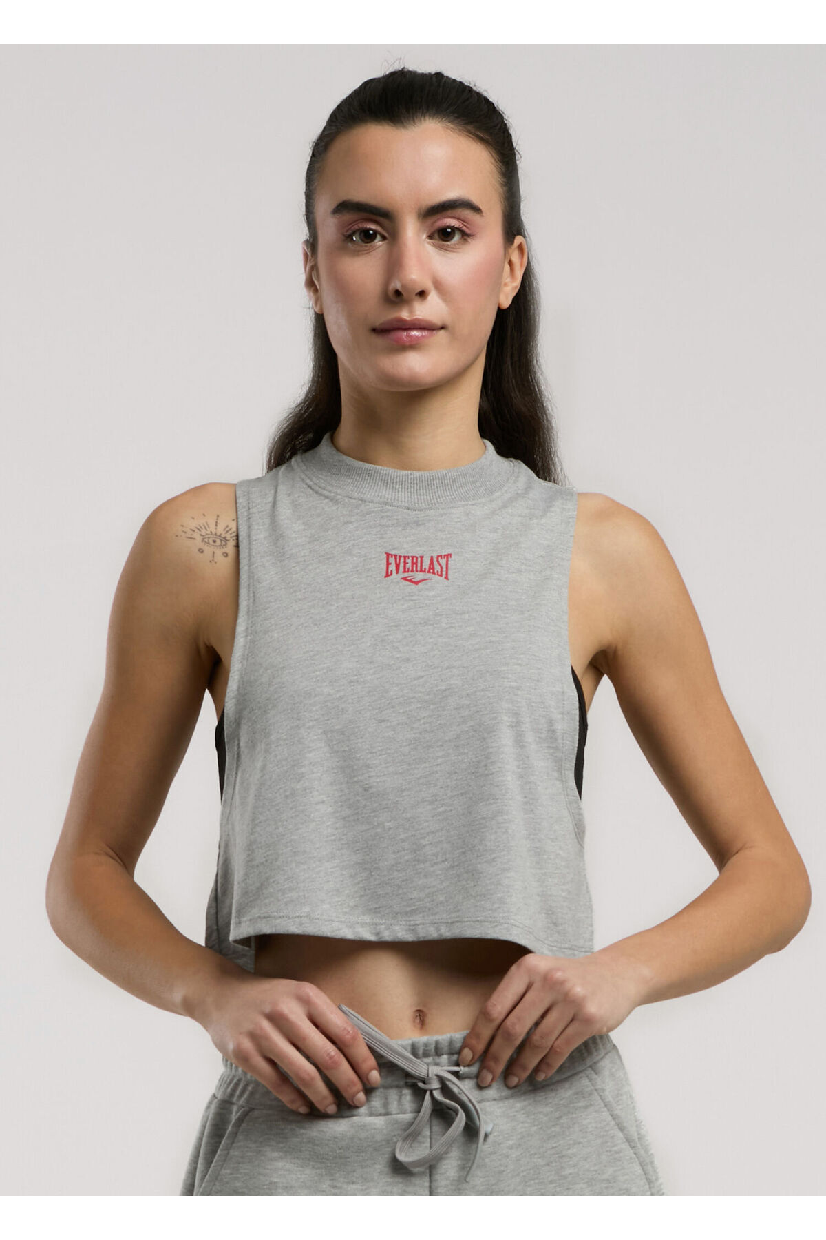 Ever Essentials Women's Melange Sports Tank in Grey