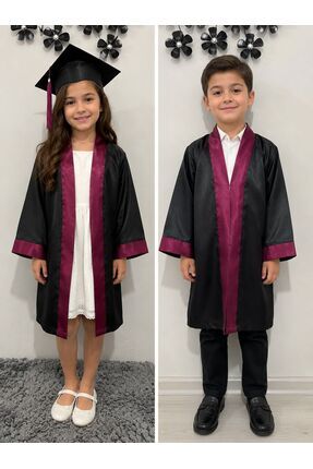 Trendmirend BORDO ŞERİTLİ CÜBBE VE KEP ANA SINIF İLK OKULVE ORTA OKUL