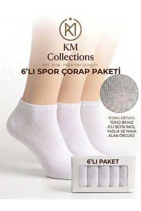 KM Collections 6'lı Ekonomik Paket Bay&&Genç Patik Çorap