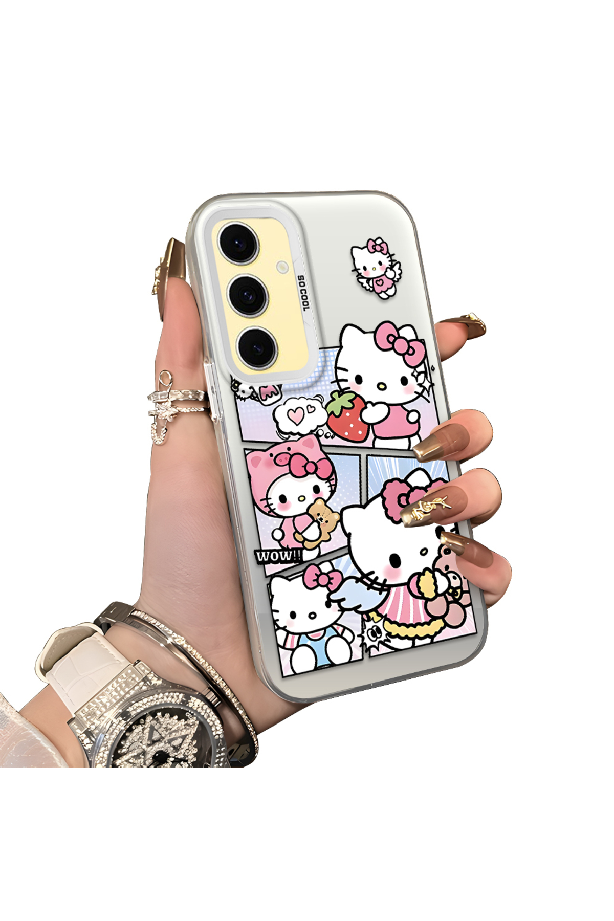 Stylish Cartoon Printed Shockproof Case for Samsung Galaxy S24 FE