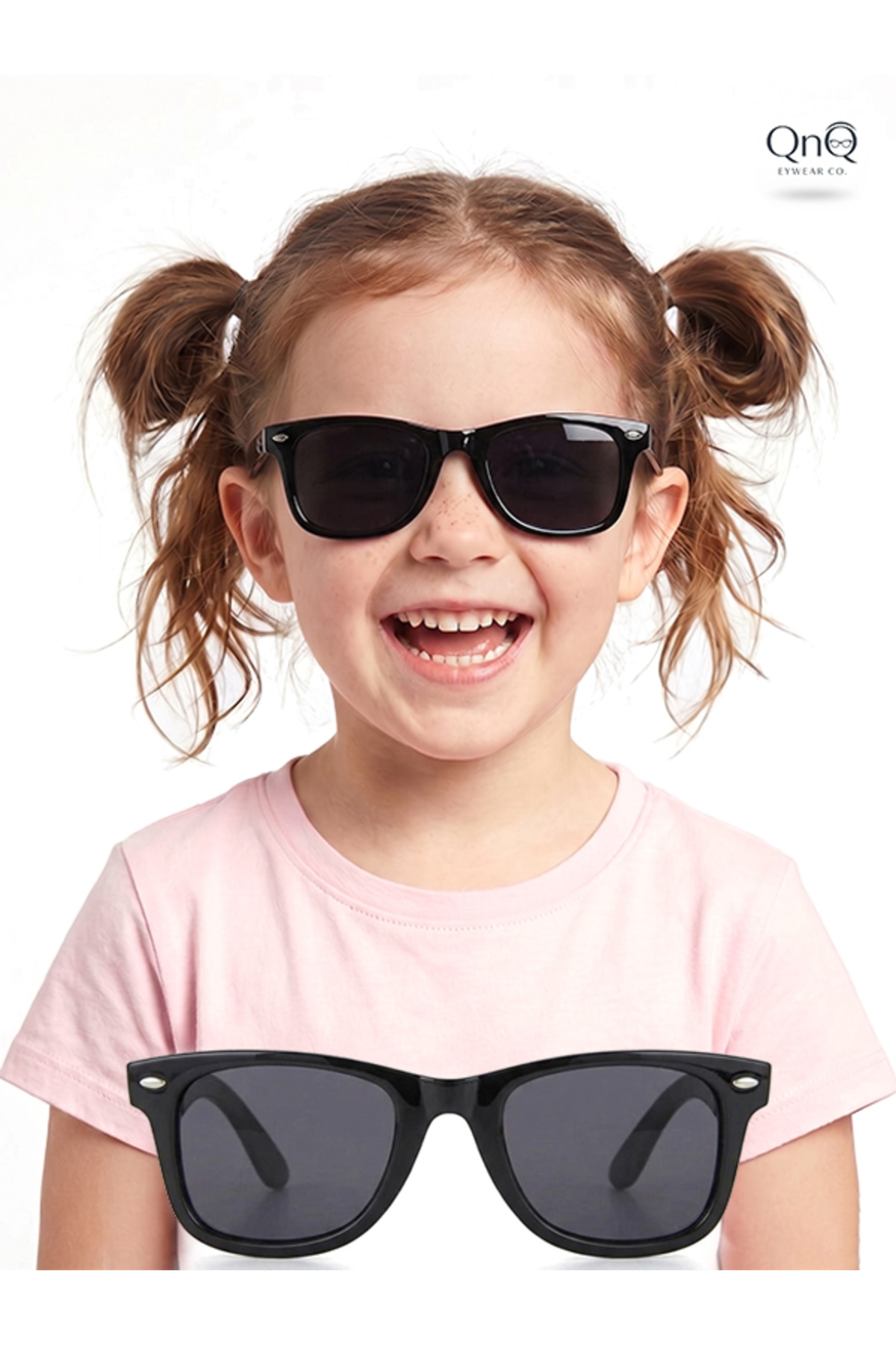 Black Children's Sunglasses 2-13 Years Trendy Model