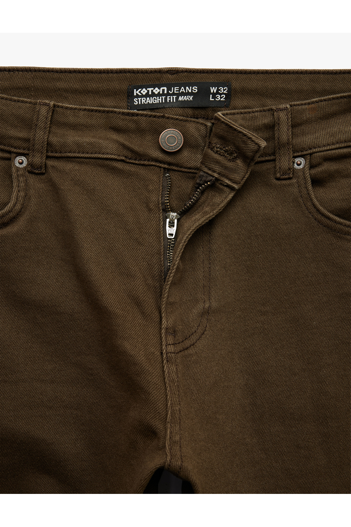 Koton Normal Bel Pamuklu Straight Fit Jean Pantolon - Mark Jean görsel 6