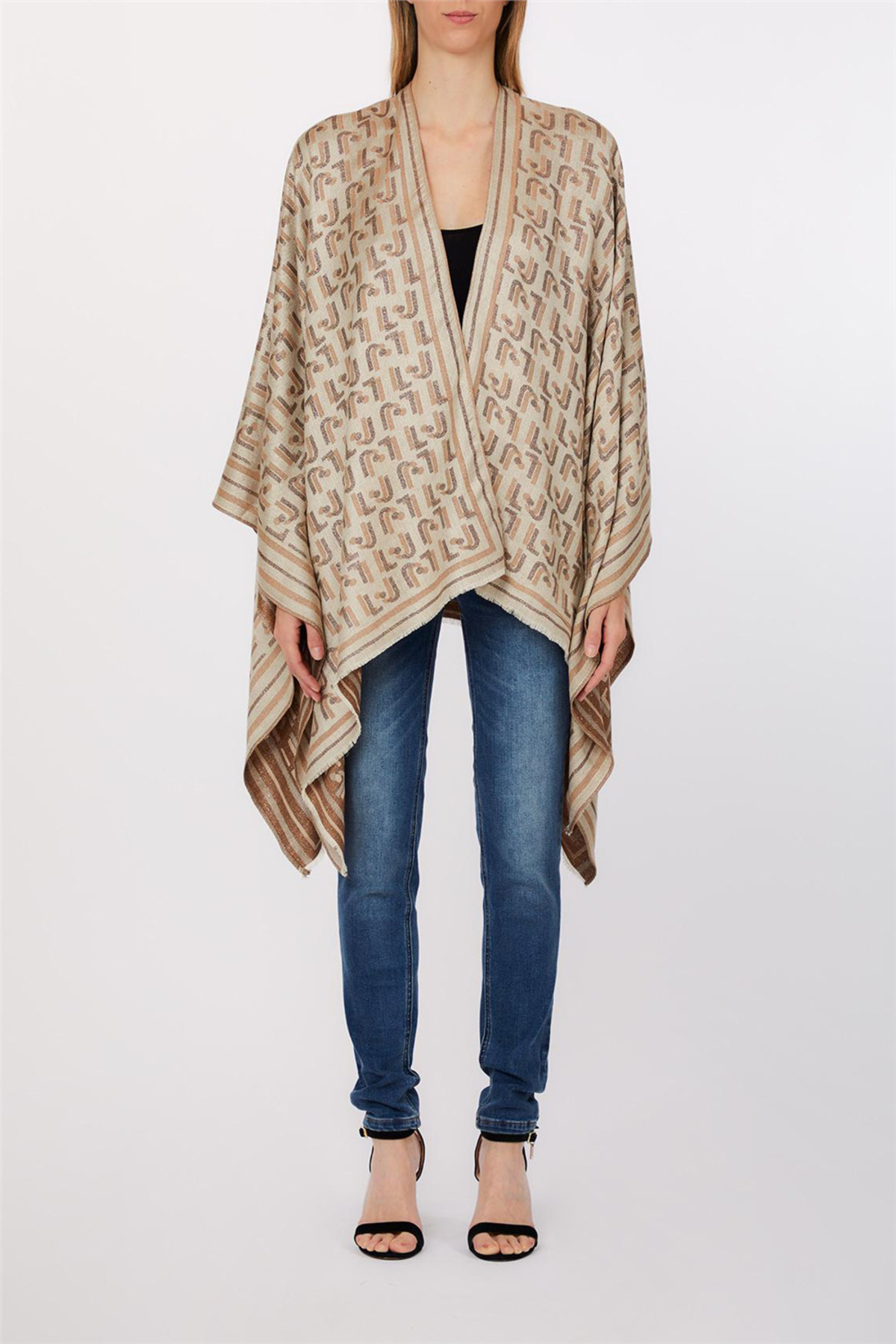 liu.jo Liu Jo Lurex L J Kadın Panço Çok Renkli