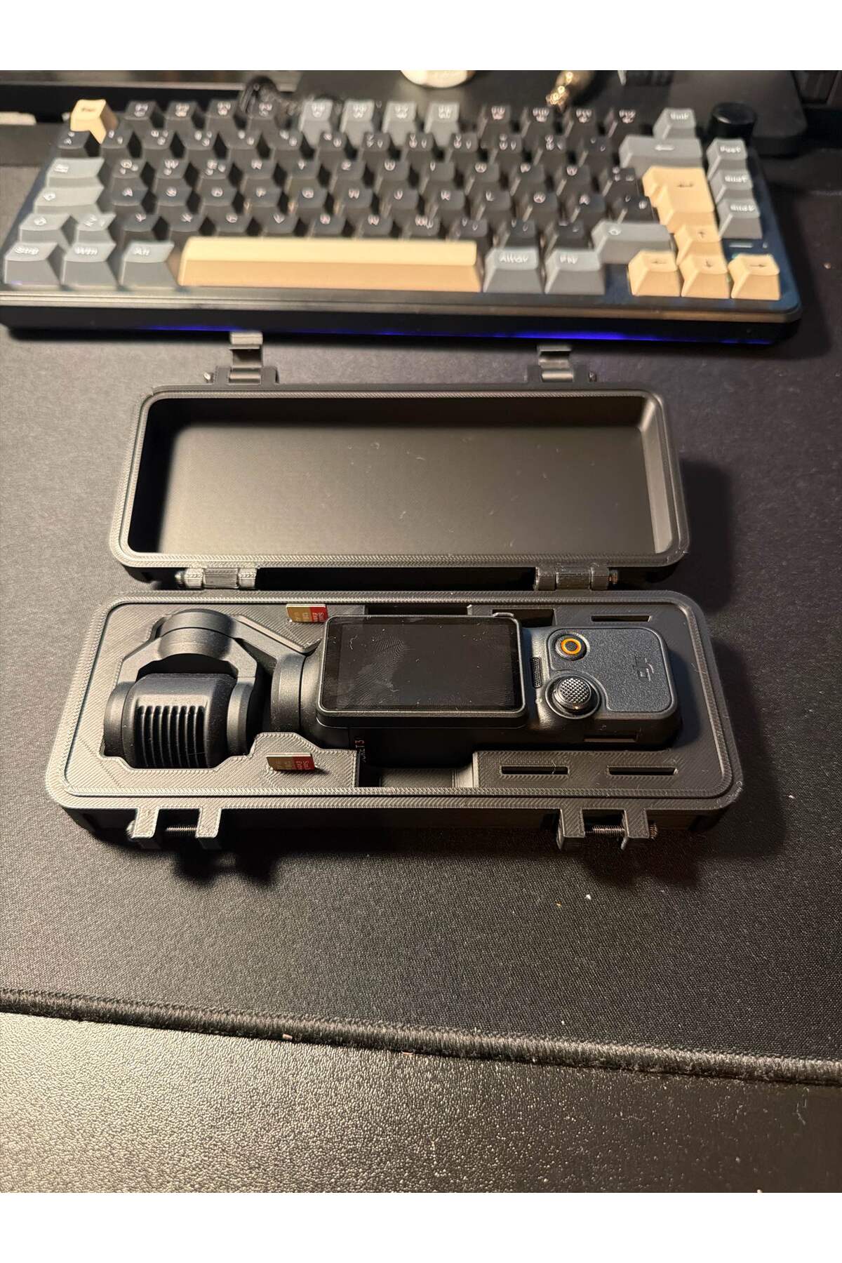 DJİ Osmo Pocket 3 Uyumlu Taşıma ve Koruma Kutusu – Darbe Dayanıklı Sert Kılıf Organizer (8x17x4 cm) görsel 2