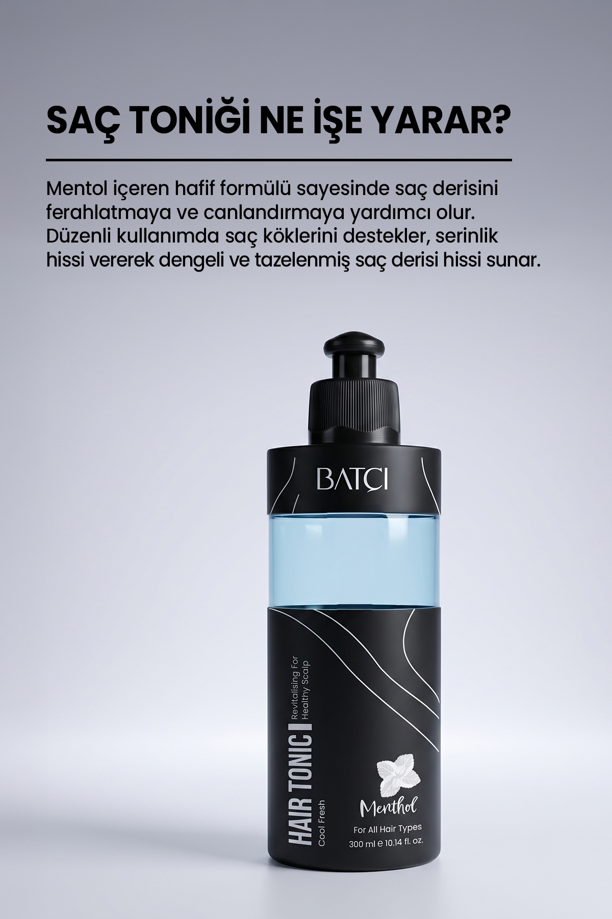 تونیک موی منتول - طراوت‌بخش، احیاکننده ریشه مو — ۸۶۸۴۸۰۸۷۵۹۳۶۴ — تصویر 2 از 3
