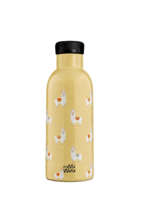 Mamawata Lama Pipetli Çocuk Termos Matara 470 ml Paslanmaz Çelik Sızdırmaz Ya...