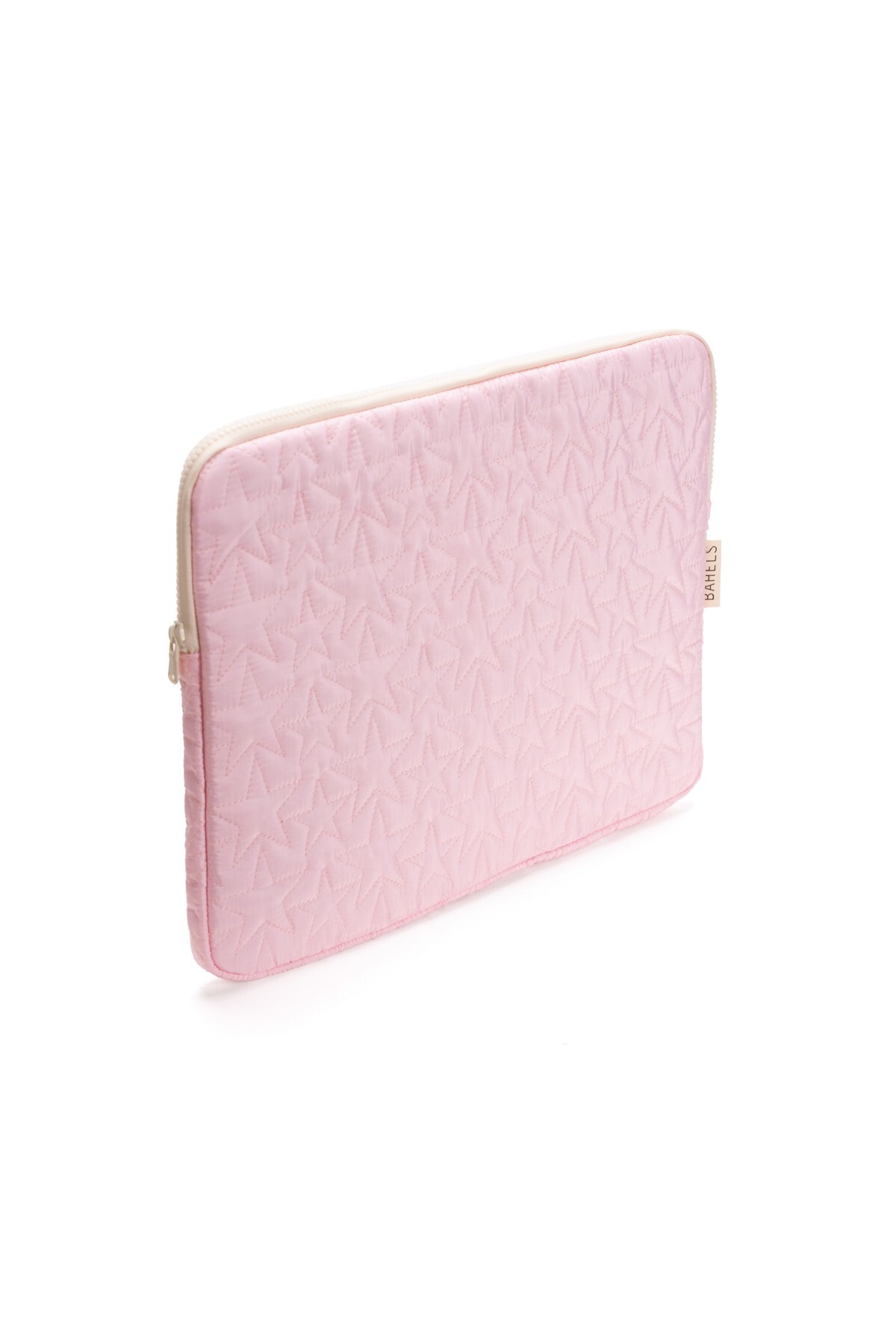 BAHELS Star Puffy Pembe Yıldız Desen XL Macbook ve Tablet Uyumlu Portföy Çanta görsel 3
