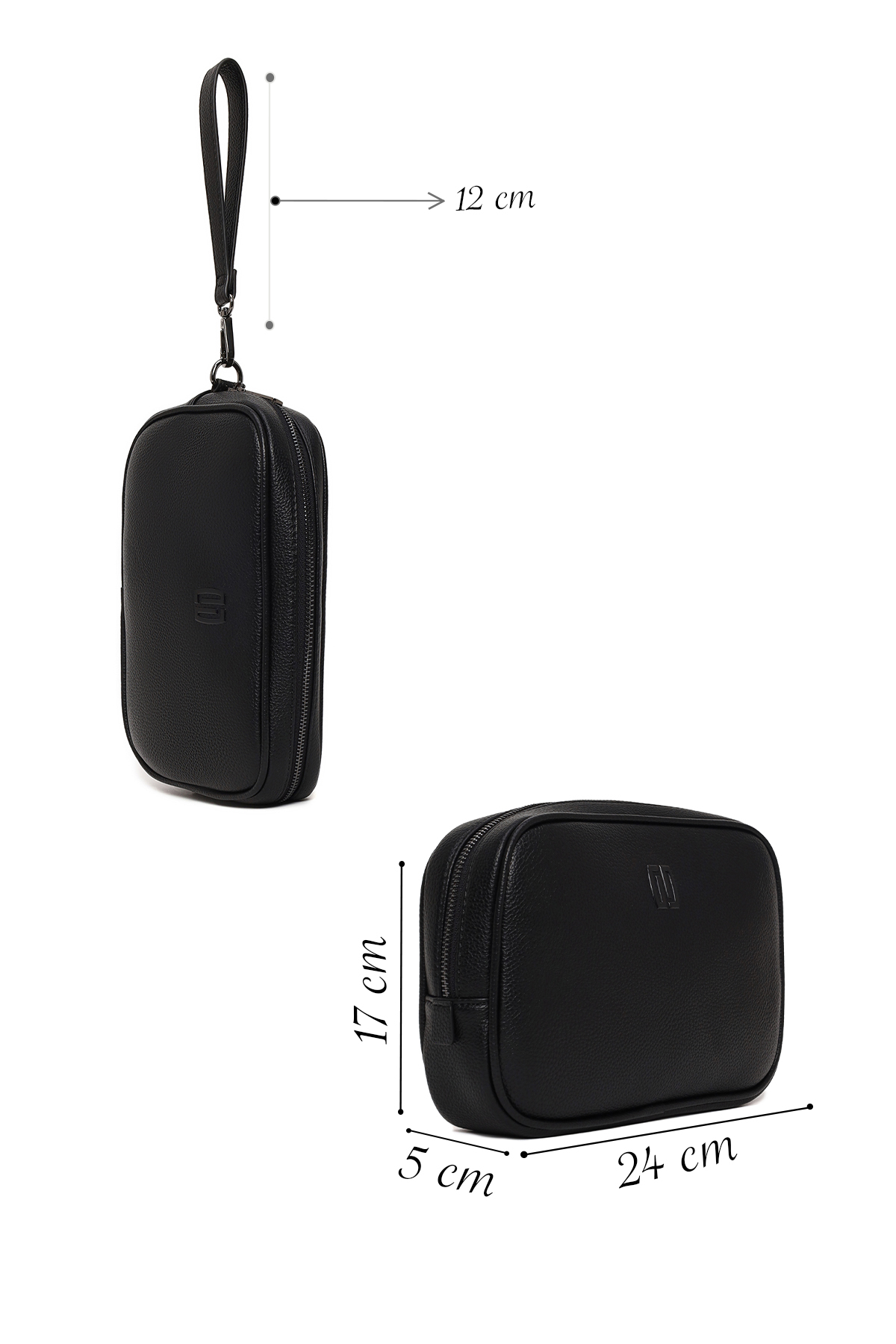 Derimod Erkek Siyah Mini El Çantası 26SBD3305PU görsel 2