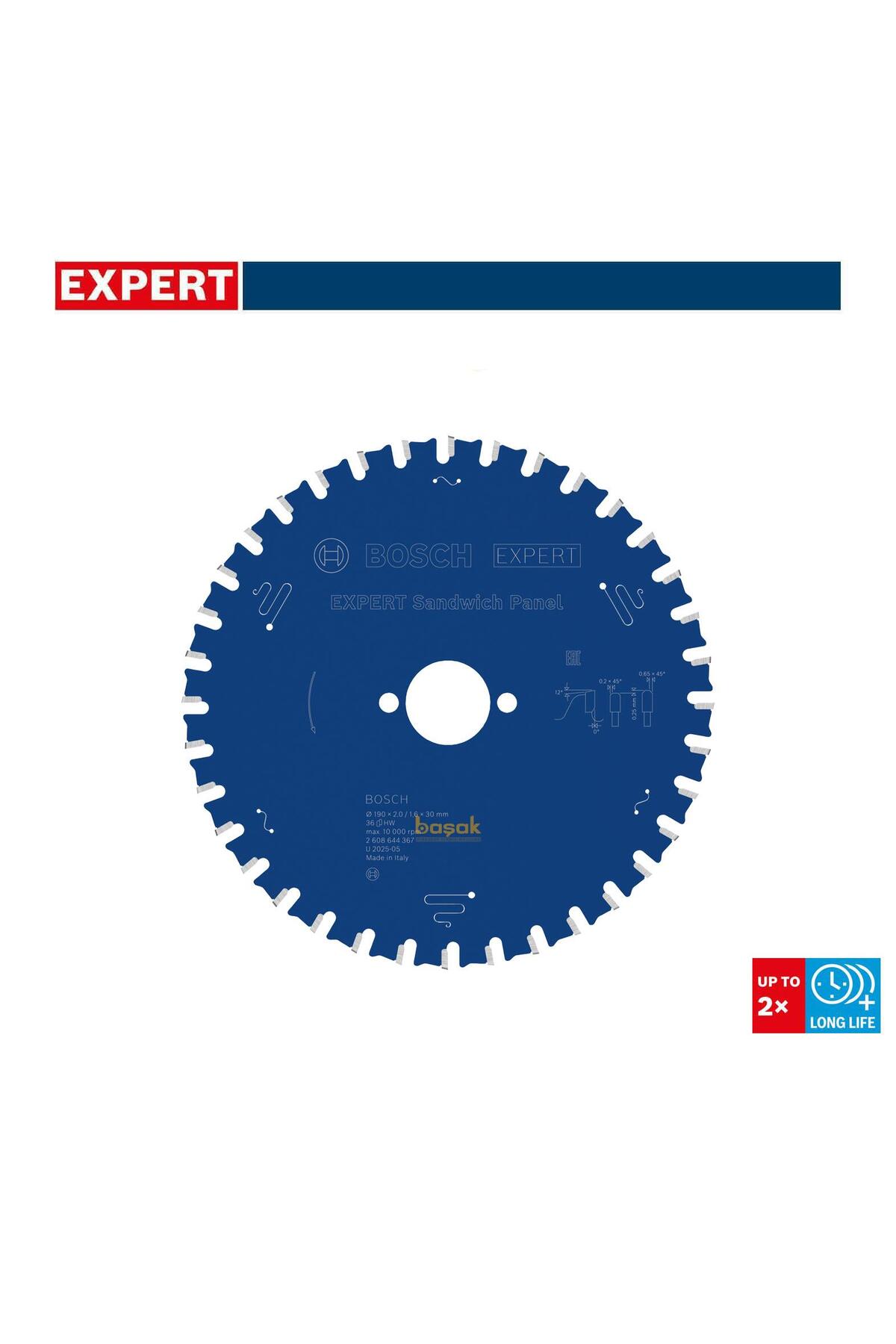 nabe190 Church / Christslave＋3枚 Bosch Expert For Sandwich Panel 190*30 36 Diş - Fiyatı