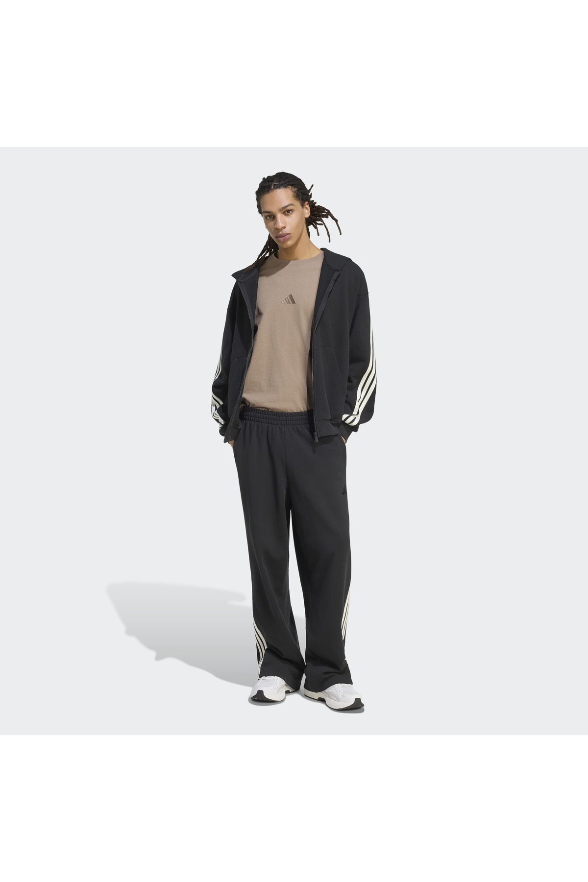 adidas M Ak 3S Fz Erkek Spor Sweatshirt KW2367 görsel 3