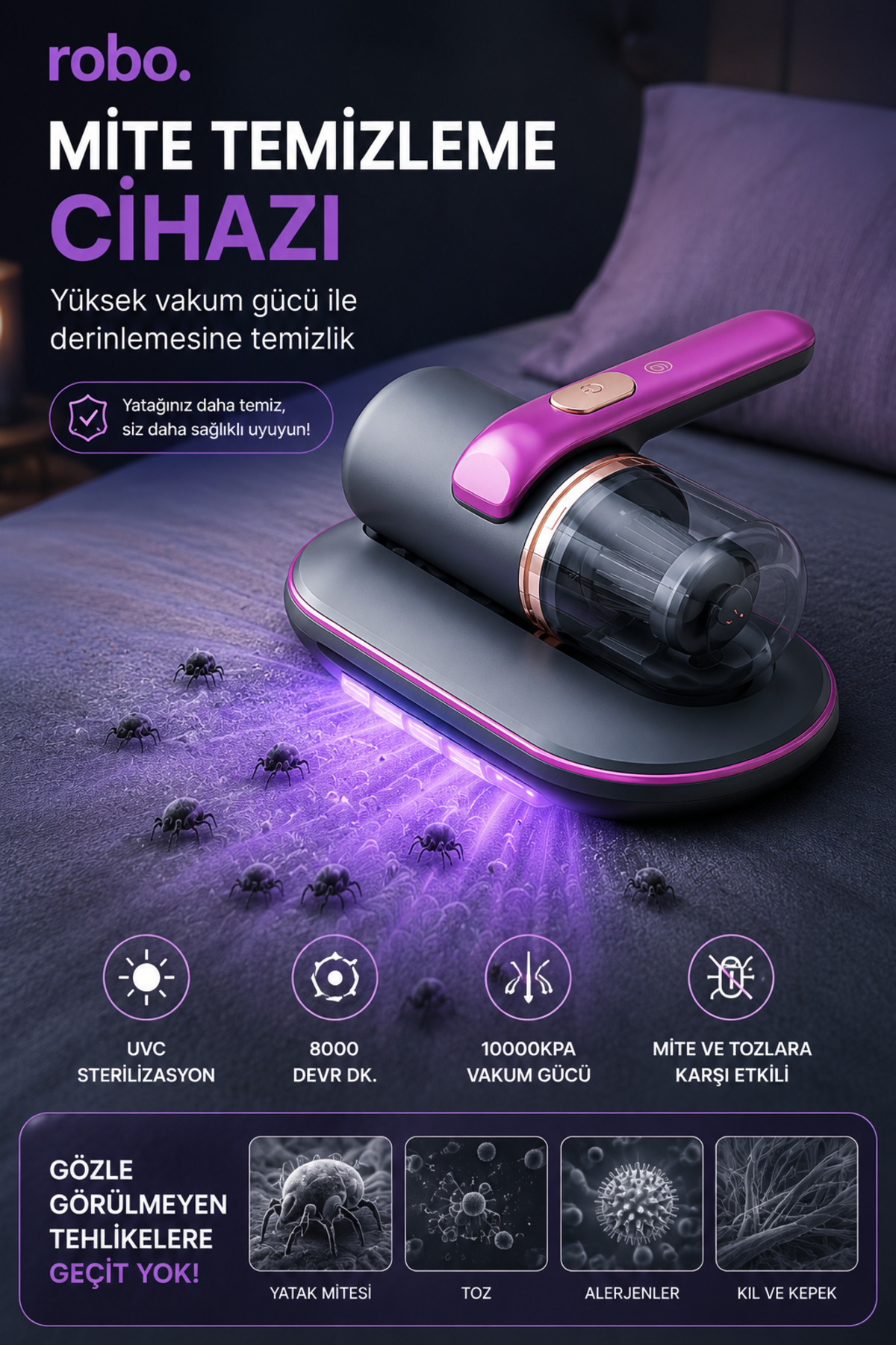 S5 Pro New Model Rechargeable Handheld Vacuum Cleaner 10,000PA Strongest With High Suction Power