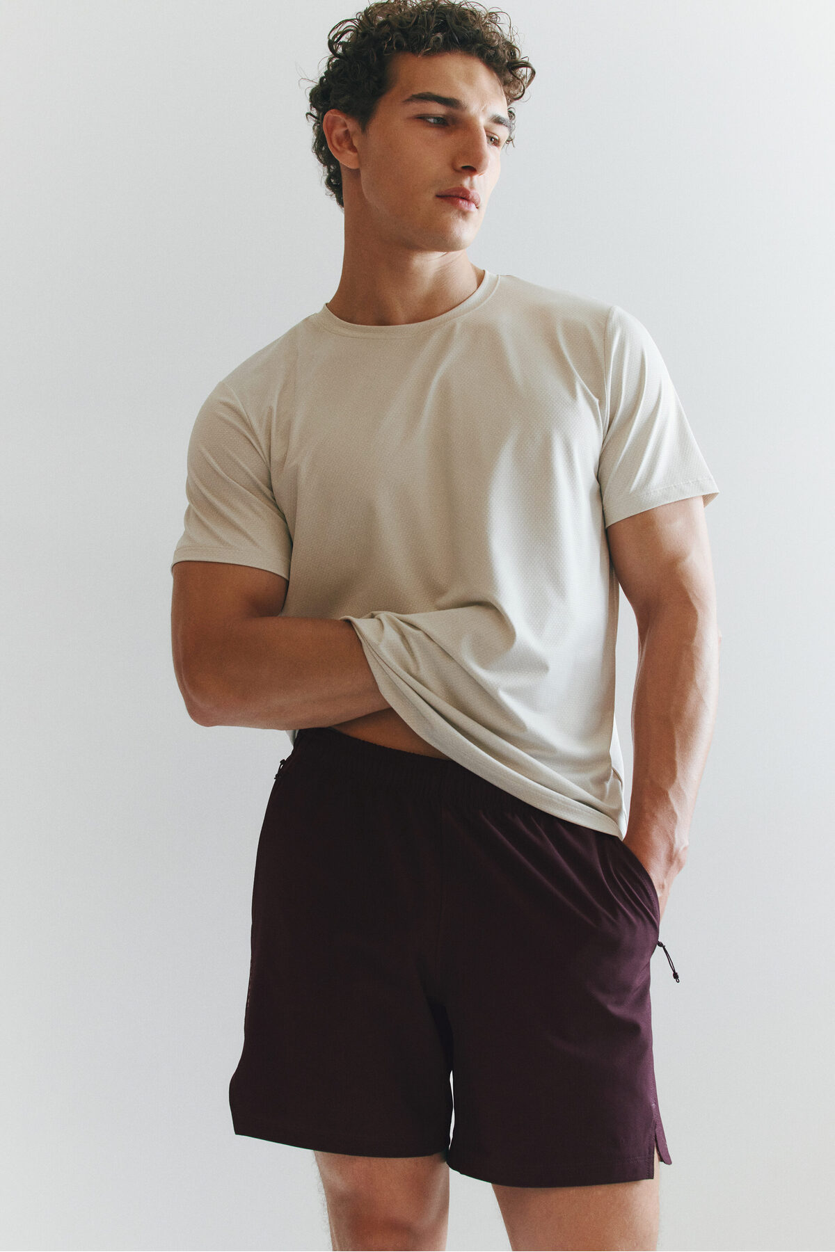 شلوارک ورزشی DryMove™ اچ اند ام شورت ورزشی H&M