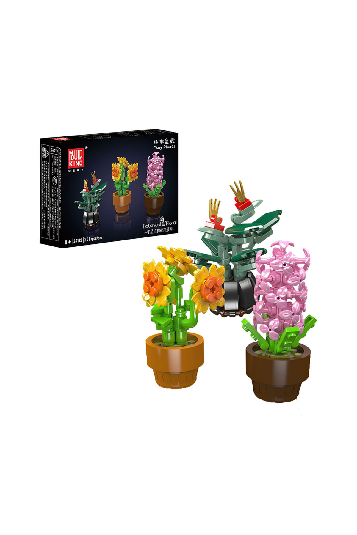 mouldking Mould King 24113 Tiny Plants Saksılı Bitkiler Yapı Seti