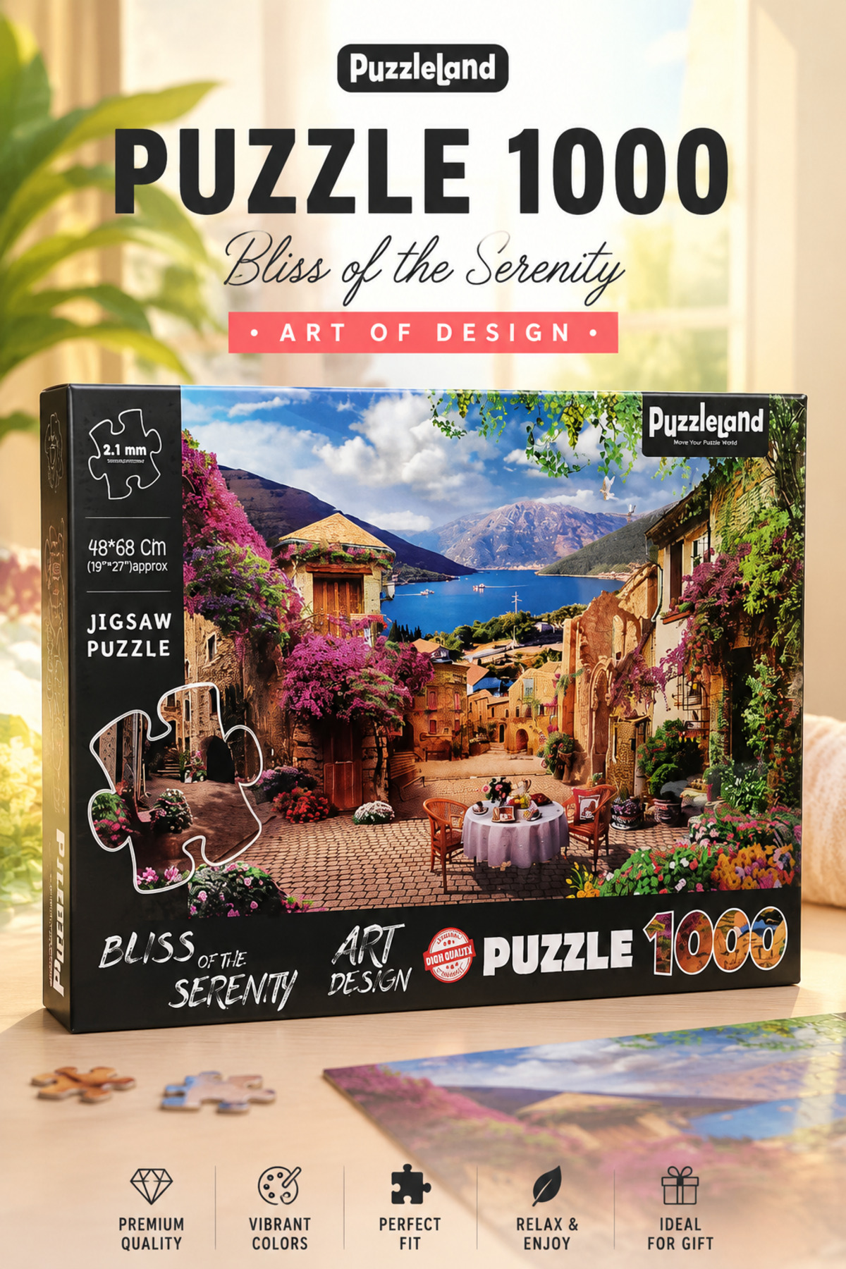 kidssan games Puzzleland Bliss of the Serenity 1000 Parça Puzzle