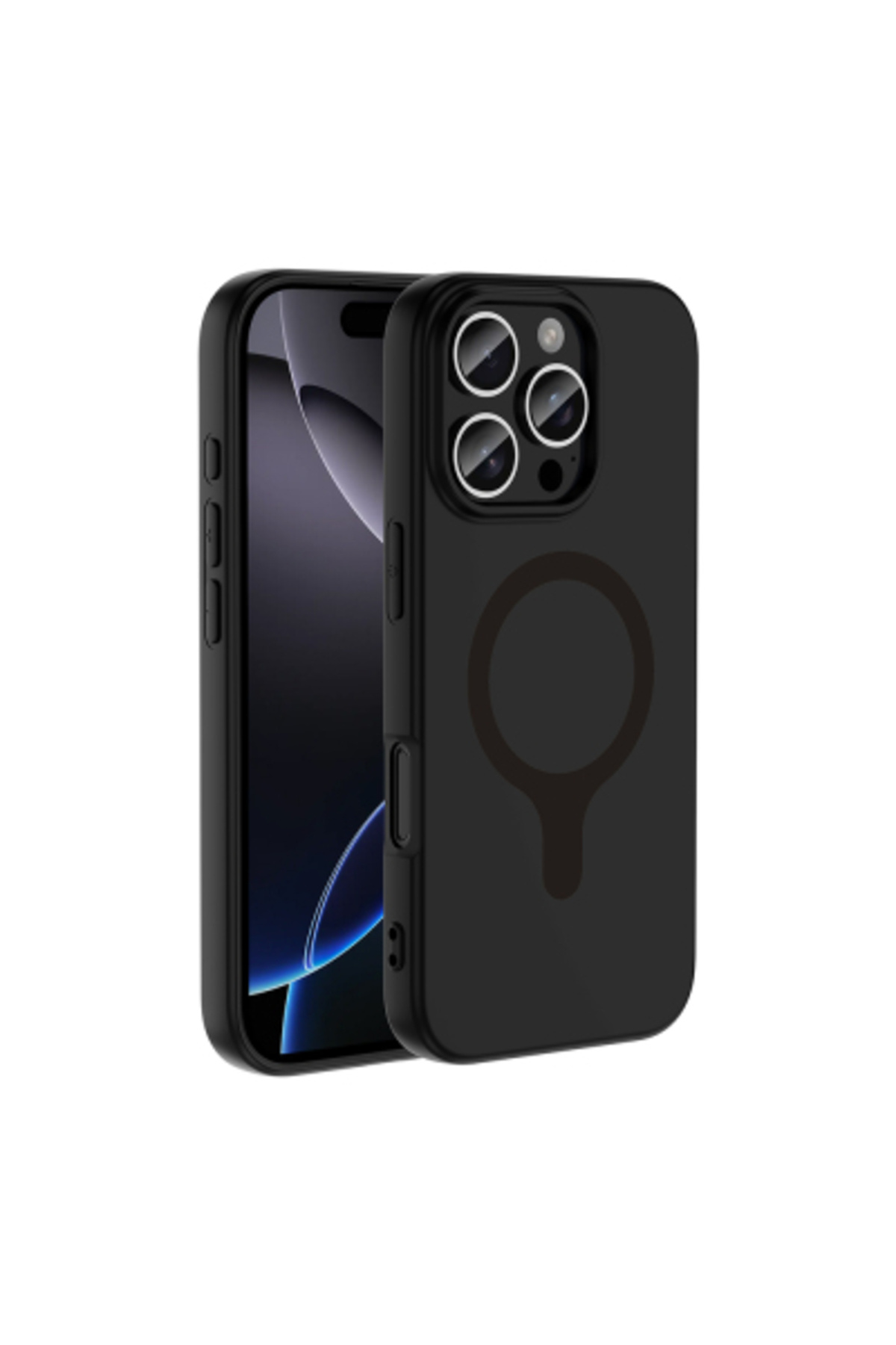Iphone 16 Pro Max Case Camera Protected Velvety Matte Soft Surface Aris Cover with M-Safe Charging
