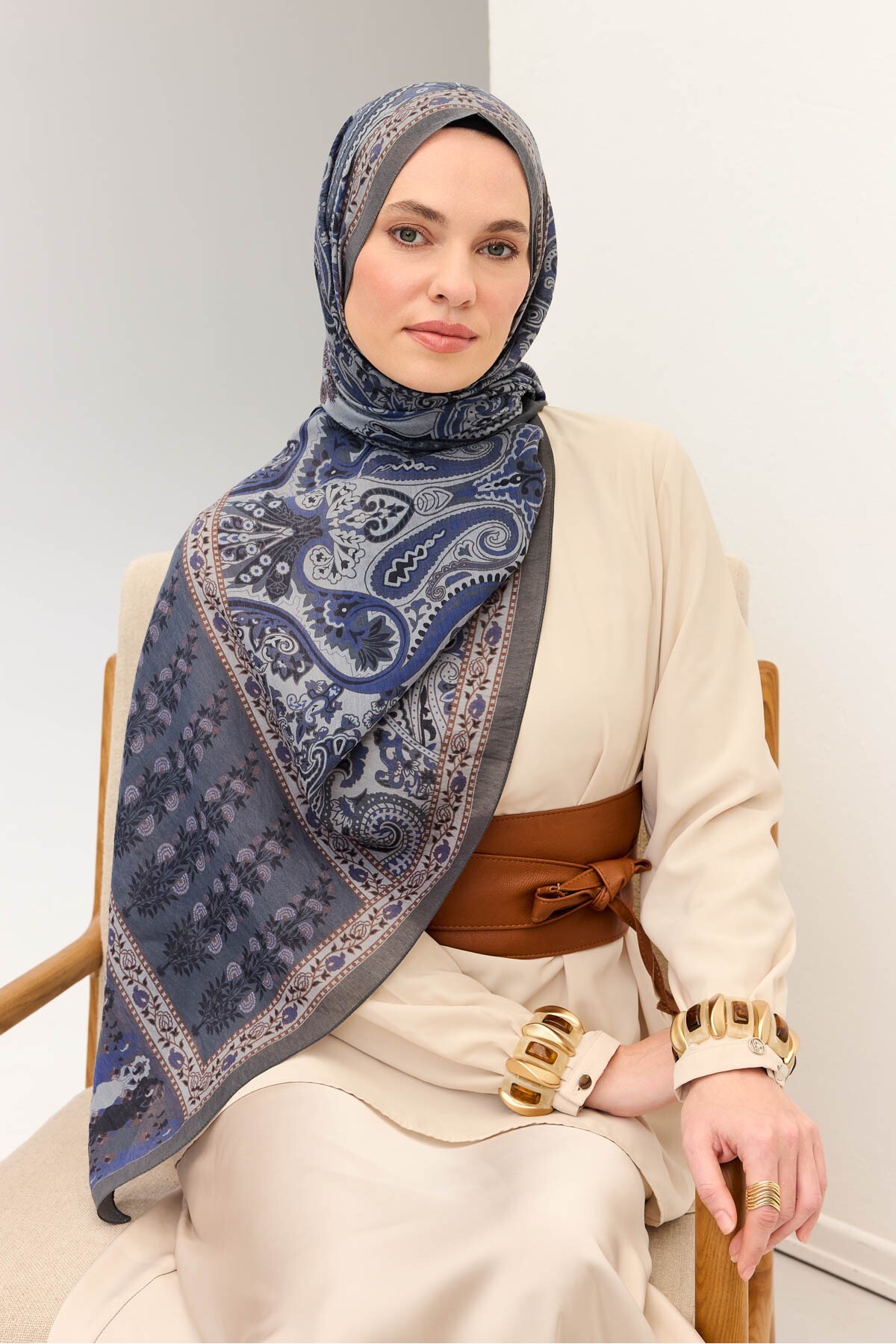 Tencel Monare Shawl Bohemian Smoked