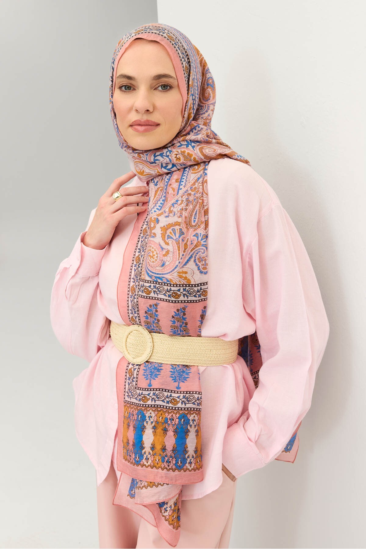 Tencel Monare Shawl Bohemian Pink