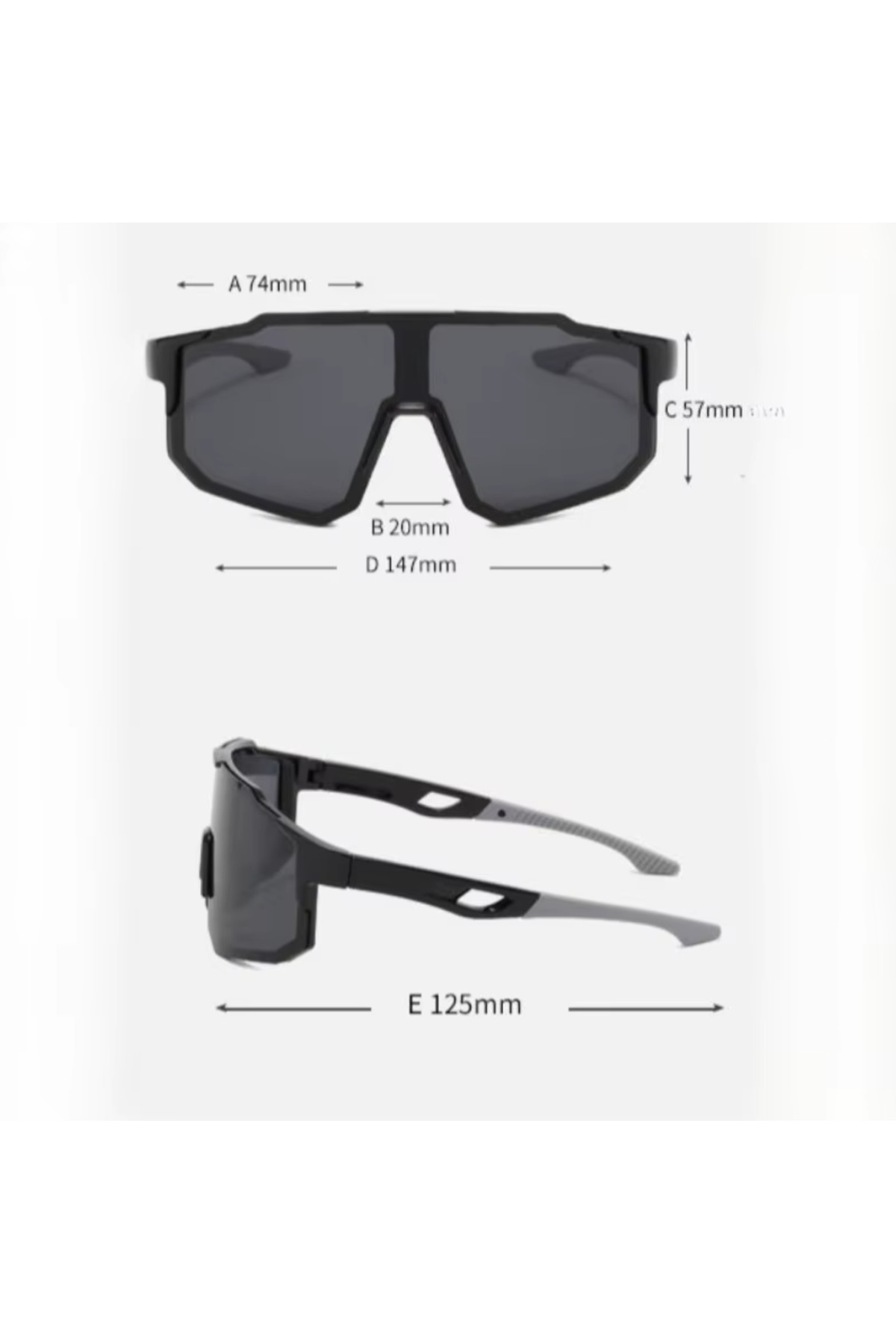 UV400 Spor Güneş Gözlüğü | Bisiklet, Koşu, Triatlon | Unisex
