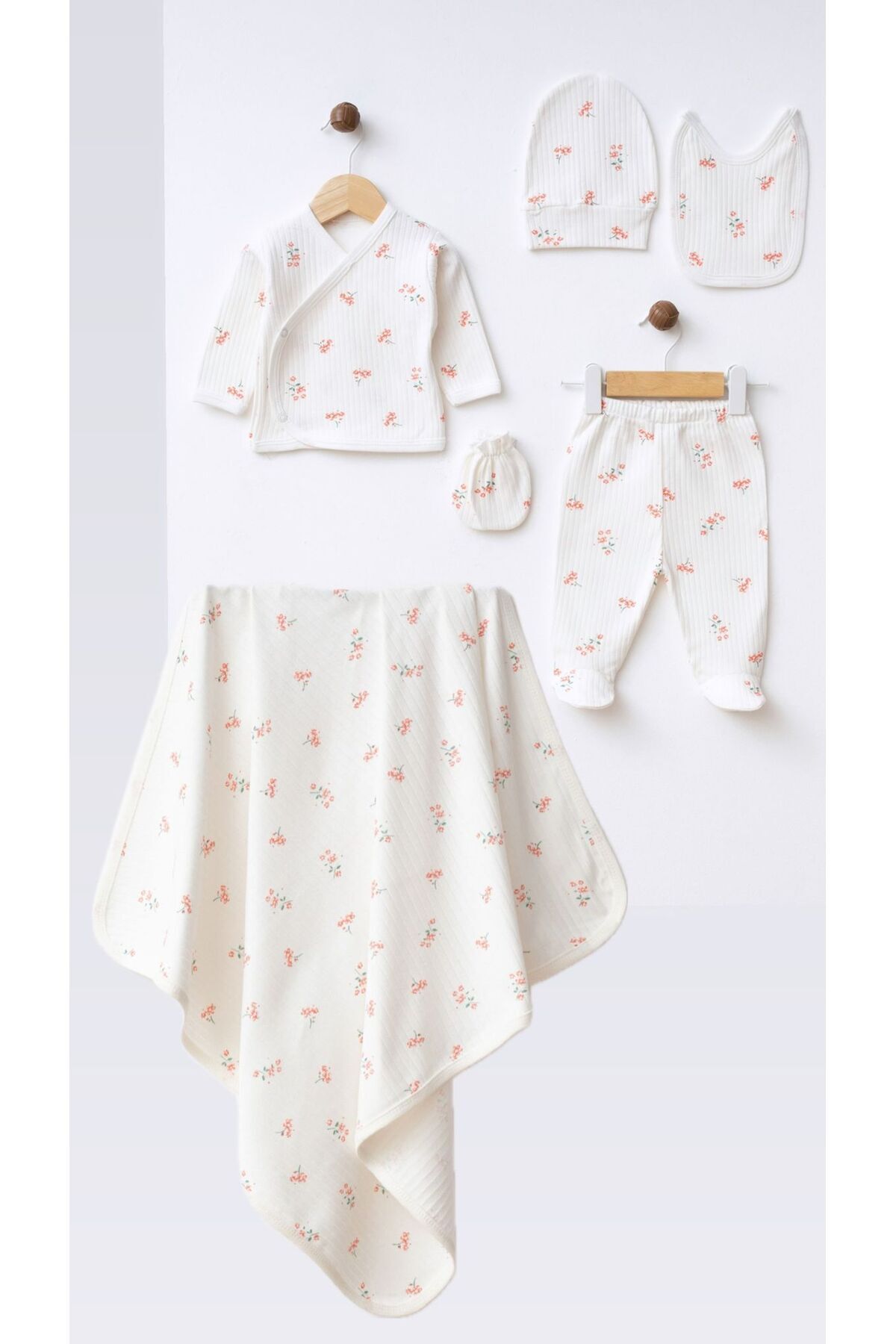 Baby Wildflower 100% Cotton Newborn Newborn Hospital Pack 6pcs Set yk157474