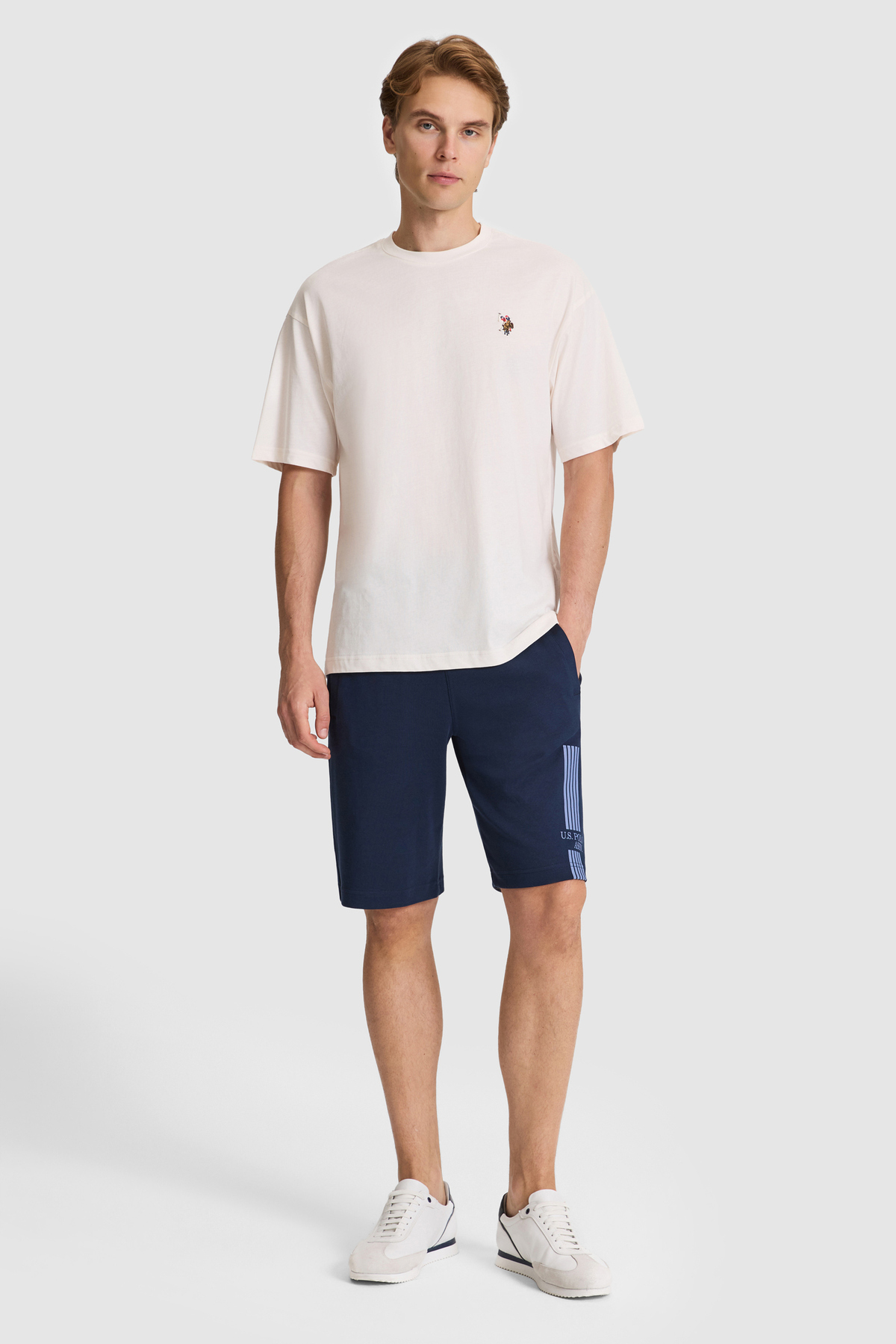 U.S. Polo Assn. Erkek Lacivert Örme Şort 50327204-VR033