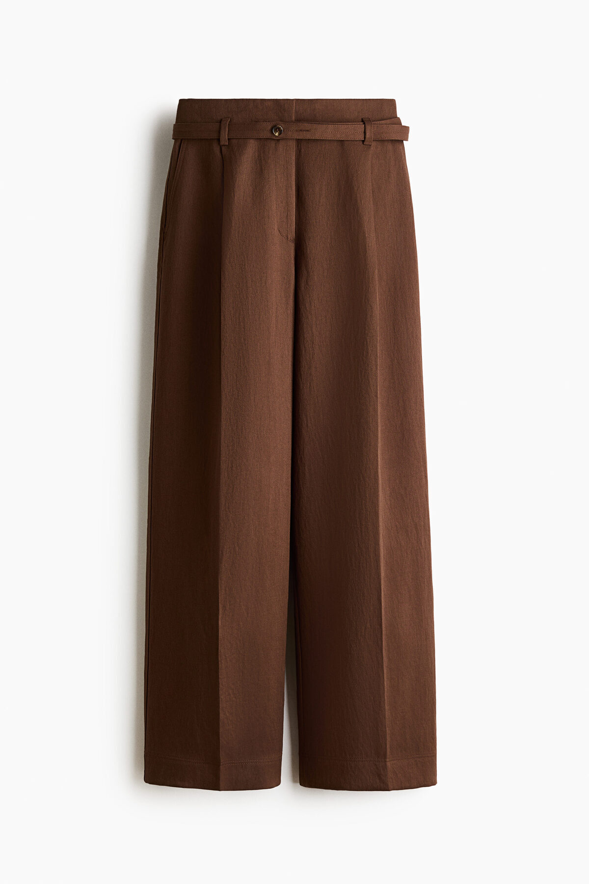 H&M Kemerli Geniş Pantolon görsel 3