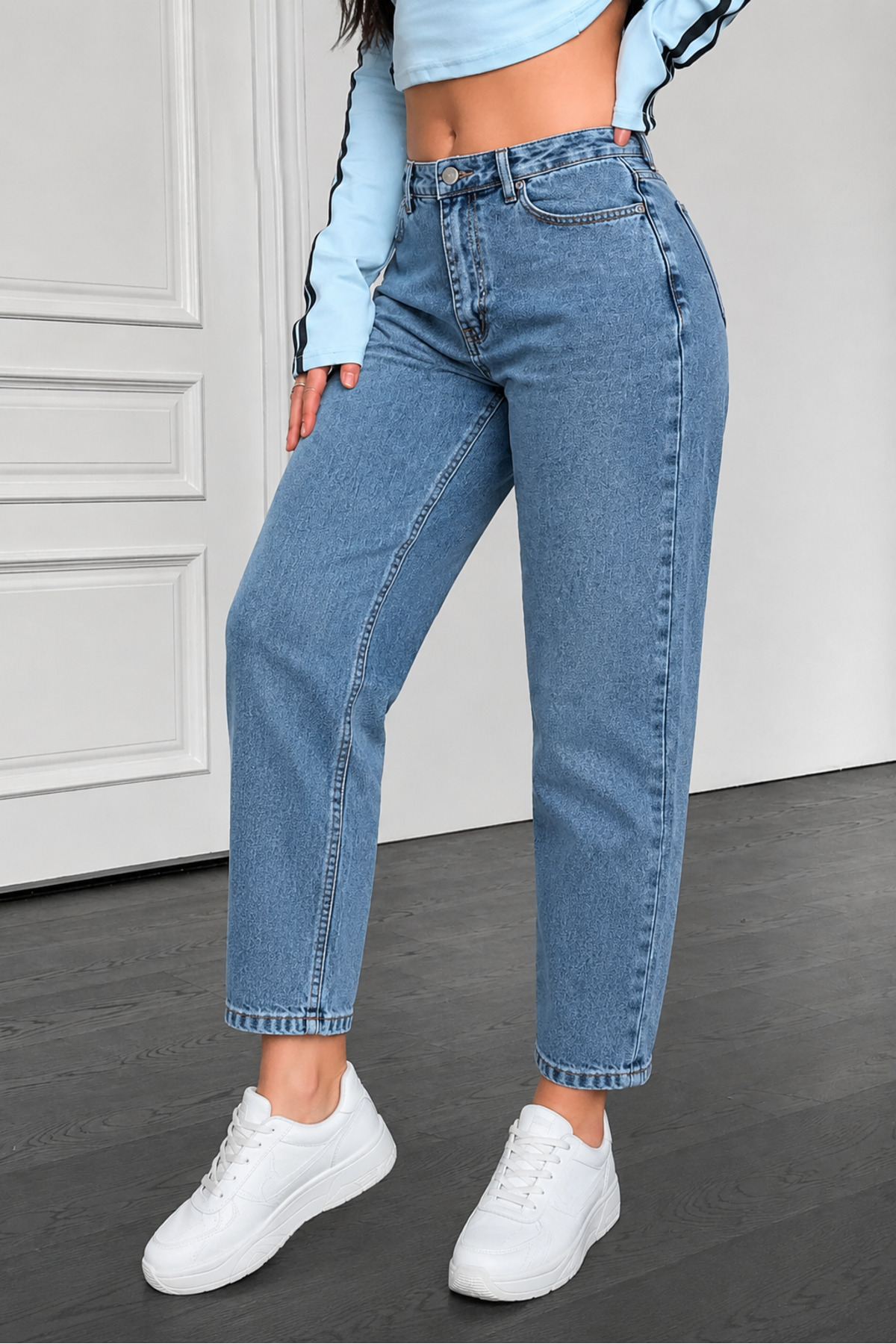 sion jeans Julia Milano Nova sezona Dnevna ležerna odjeća Mom Jeans Likra Vis...
