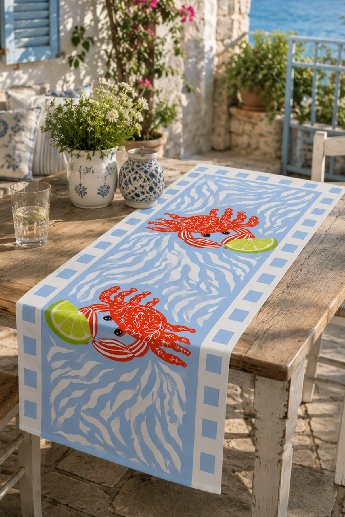 Ays Home New Crab Lemon Runner (45x135 stain-proof)