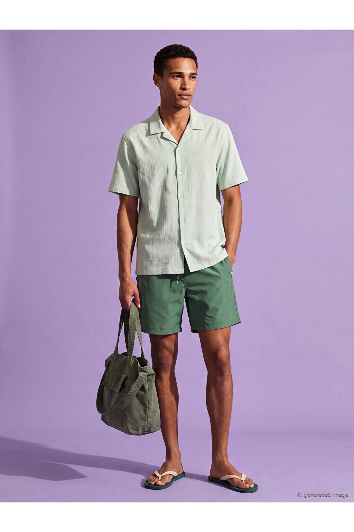 LC Waikiki Esvab • Modern & Distinctive Knee-Length Men's Swim Shorts