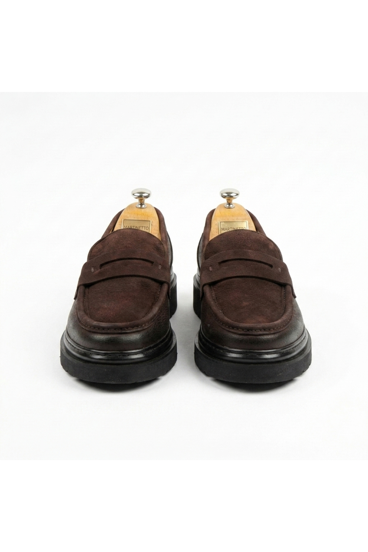 Martinetto HAKİKİ DERİ & NUBUK YENİ SEZON ERKEK LOAFER AYAKKABI - COMFORT POLİ TABAN MRTNBKKAHSYH görsel 4