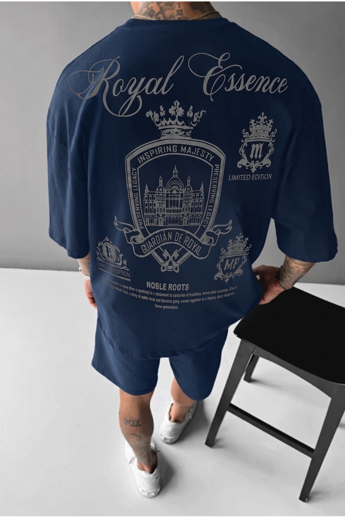 Teenage Millionaire Erkek Lacivert Royal Oversize Fit Bol Geniş Kalıp Salaş Kesim T-shirt