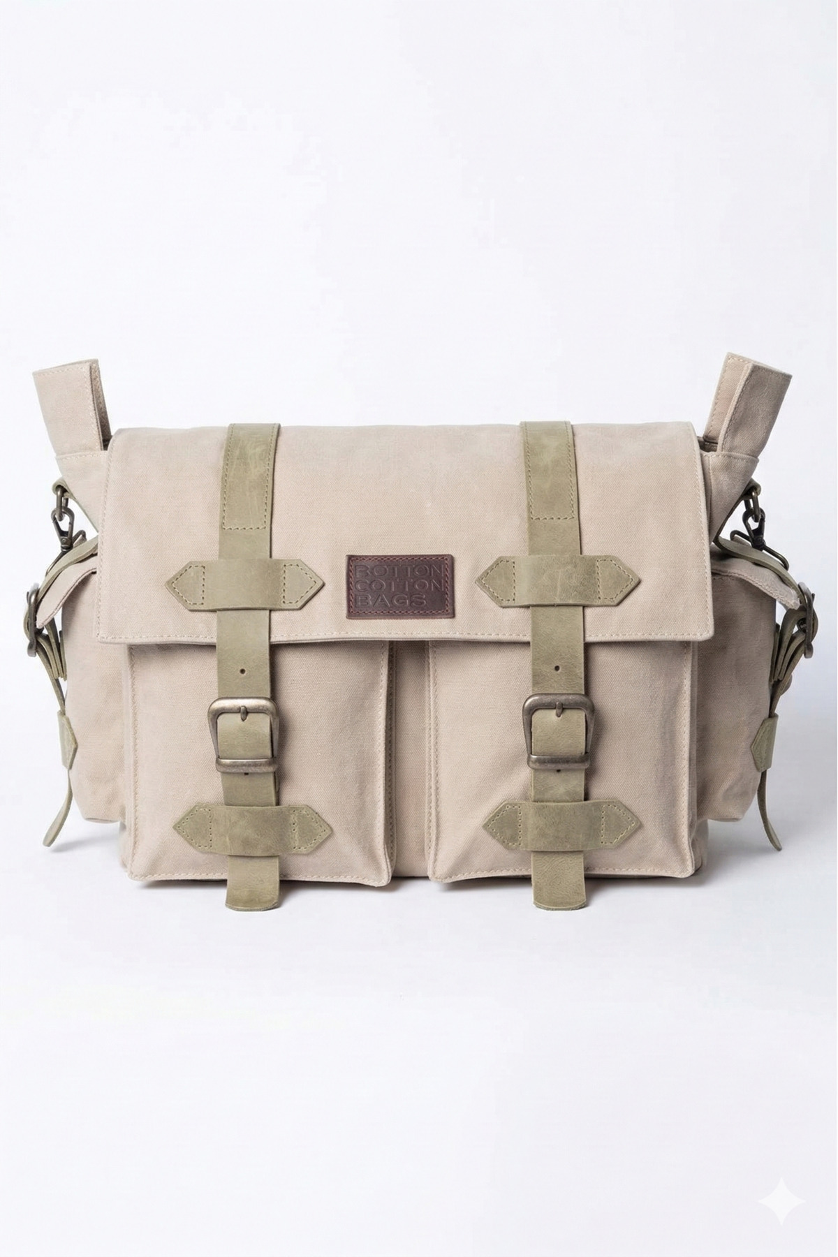 old cotton cargo Büyük Boy Messenger Postacı Çanta mumulu Kanvas