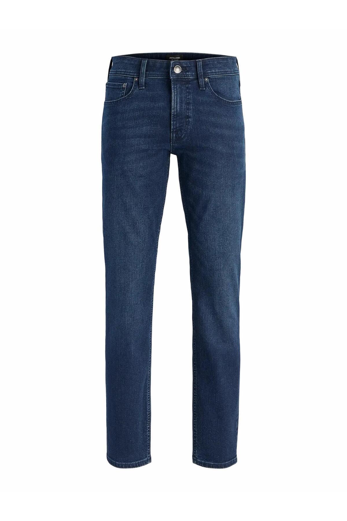 شلوار جین مردانه جک جونز کلارک مدل تخت معمولی فیت کد 12276482 جک اند جونز شلوار جین Jack & Jones