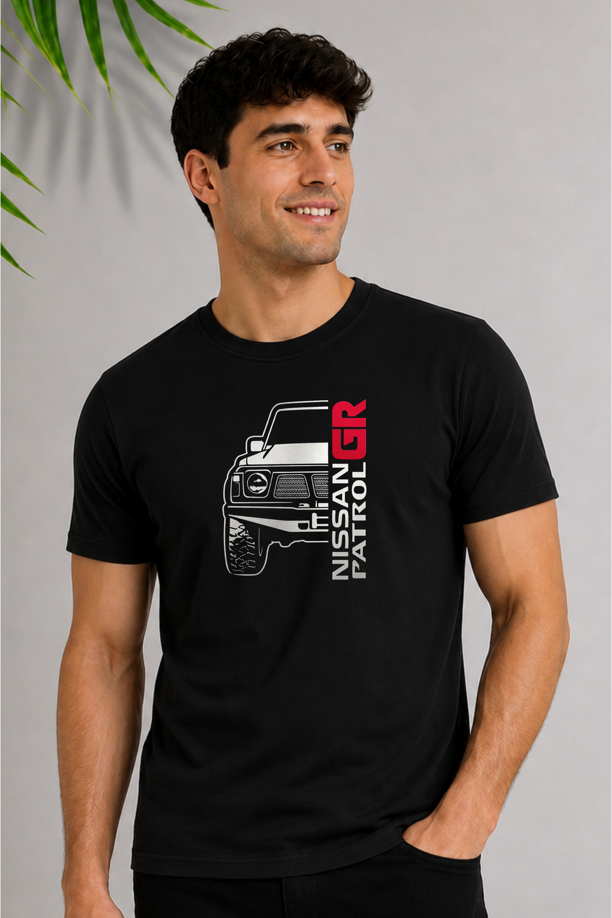 dafri Nissan Patrol Gr Printed Cotton Crew Neck T-Shirt