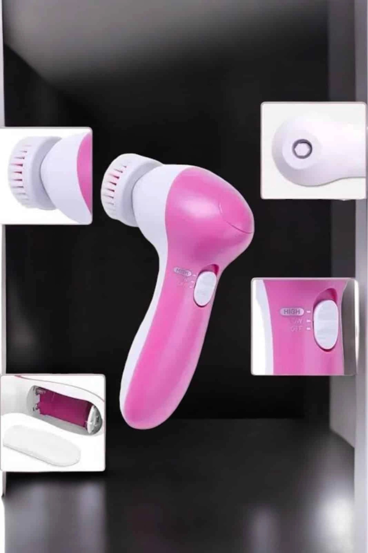 Taşınabilir Yüz Temizleme Cihazı Masaj, Peeling, Temizlik 5 Başlıklı — DD13-SFKUCZ5N1TEMZLEYC2 — تصویر 2 از 5
