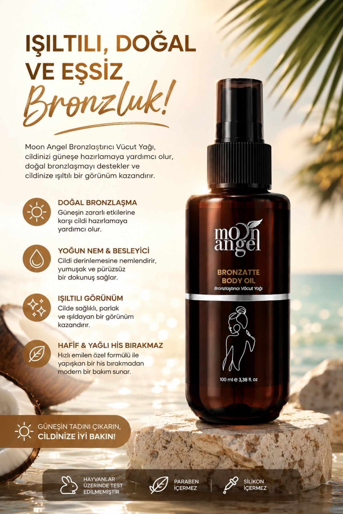 GÜNEŞTEN KORU SETİ Yüksek Korumalı Güneş Kremi - Bronzlaştırıcı Yağı — görsel 5 · 868521840108922
