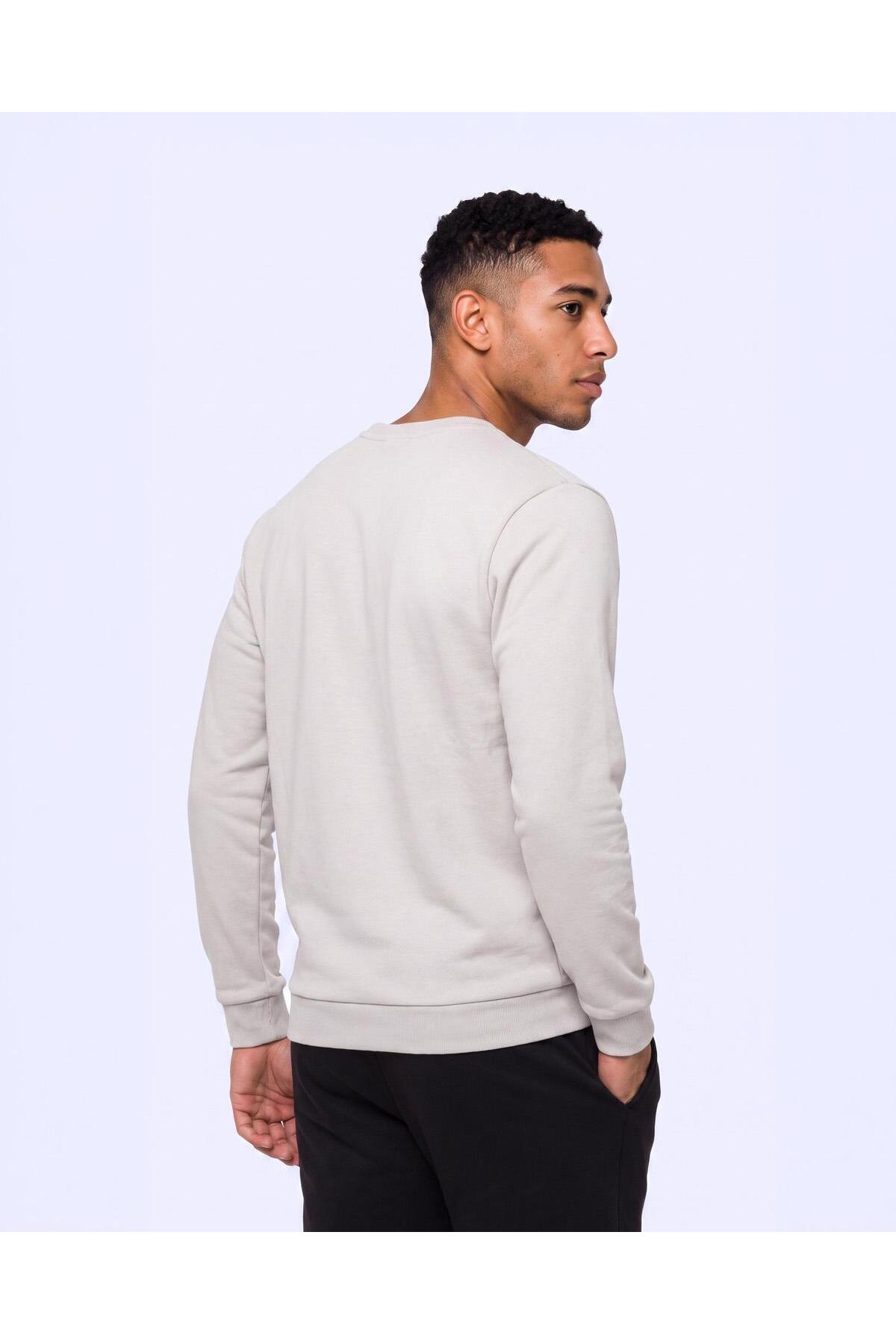 Kappa Tanner Erkek Taş Rengi Regular Sweatshirt görsel 5