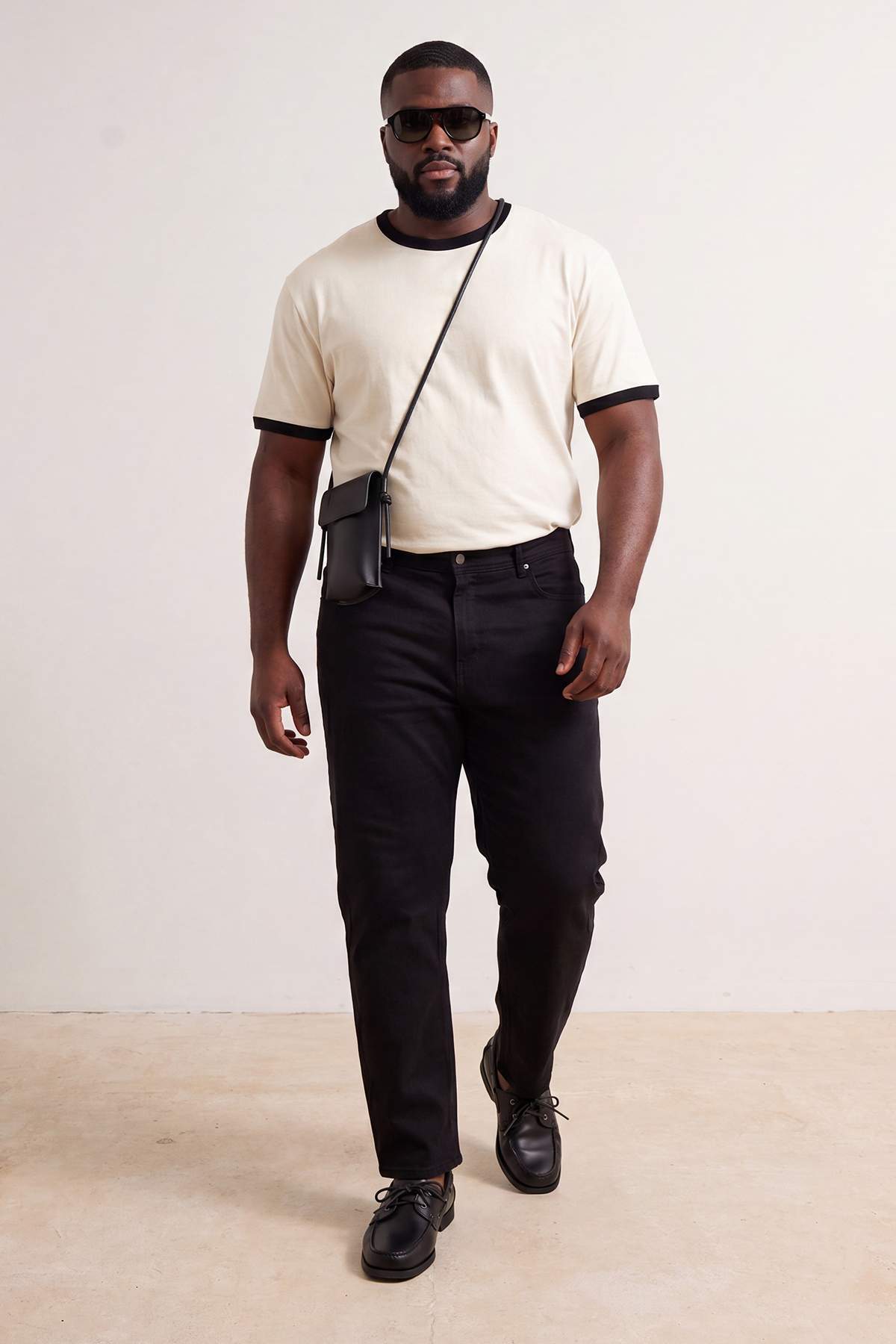 Trendyolmilla Man Büyük Beden Siyah Regular Fit Esnek Kumaş Kot Pantolon Jeans TMNSS26CJ00001
