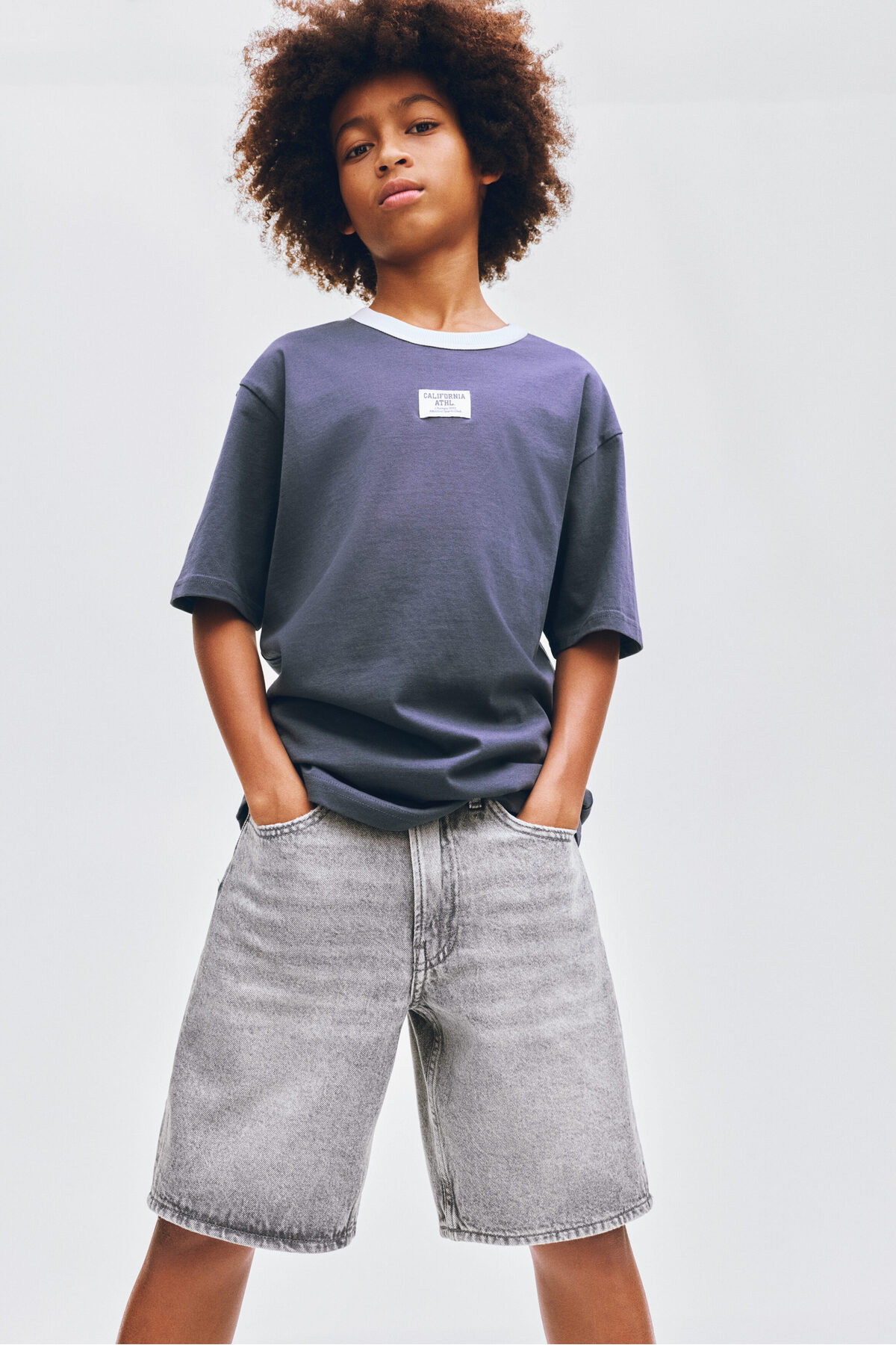 شلوارک جین گشاد اچ اند ام شلوارک برمودا H&M