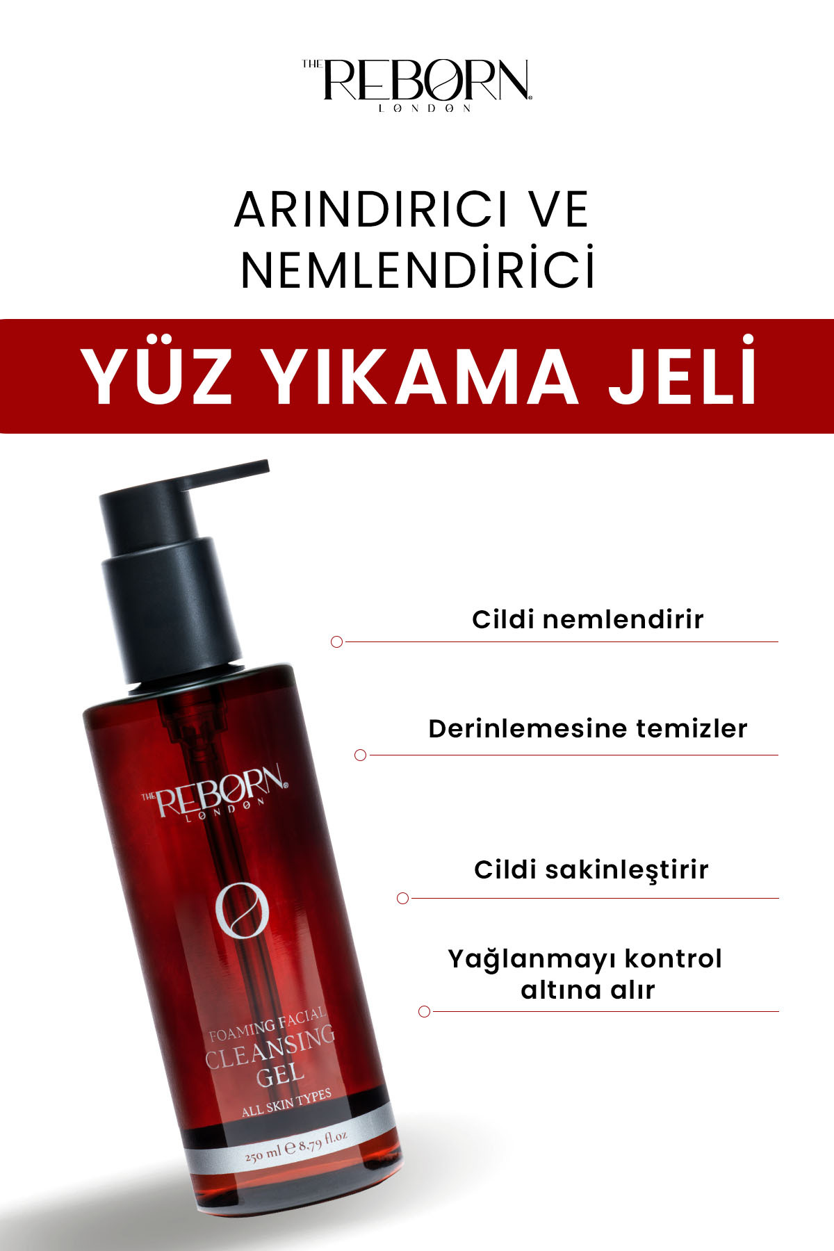Arındırıcı ve Nemlendirici Yüz Yıkama Jeli — RBN0008 — تصویر 3 از 7
